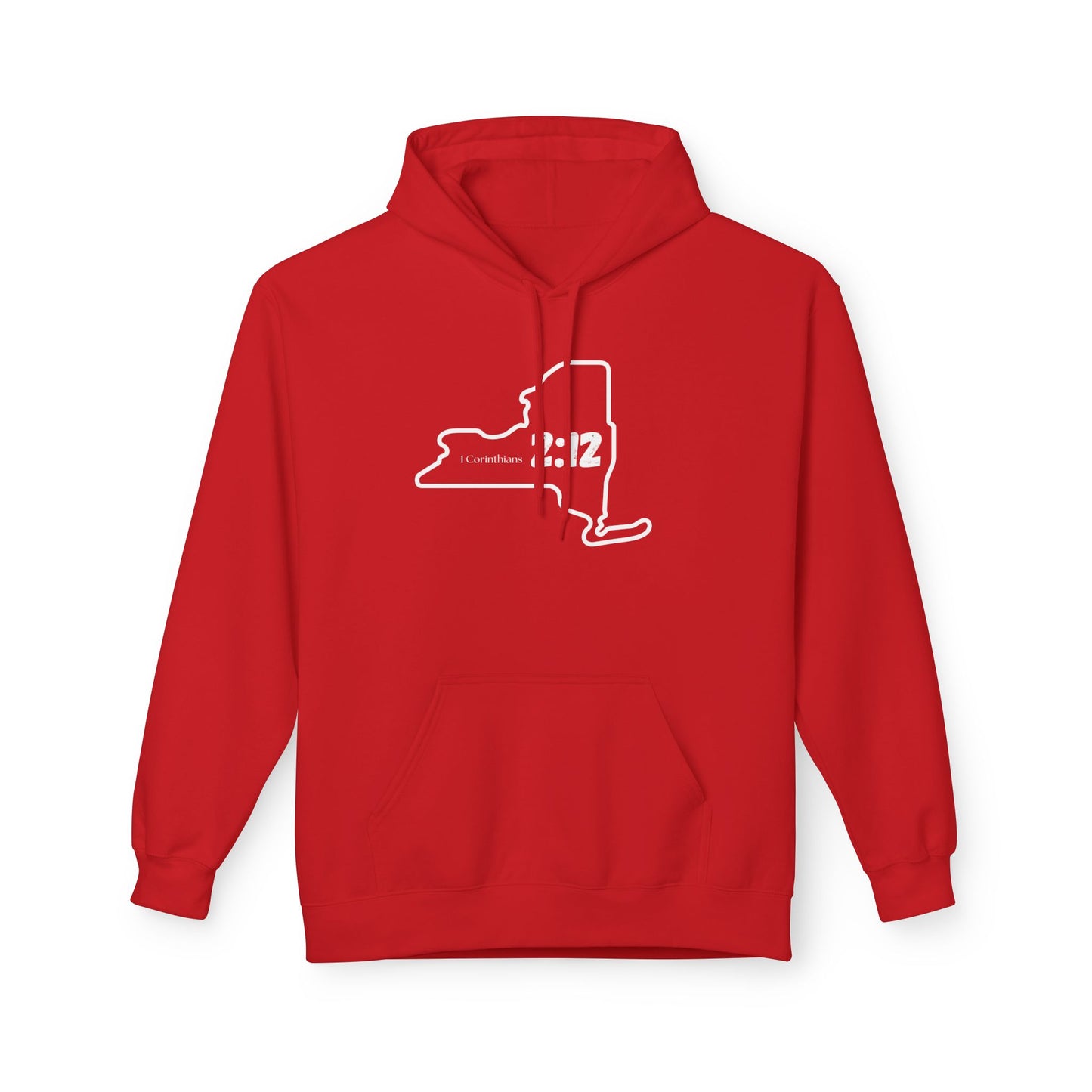 New York City Area Code Hoodie - Fleece Hoodie 1 Corinthians 2:12