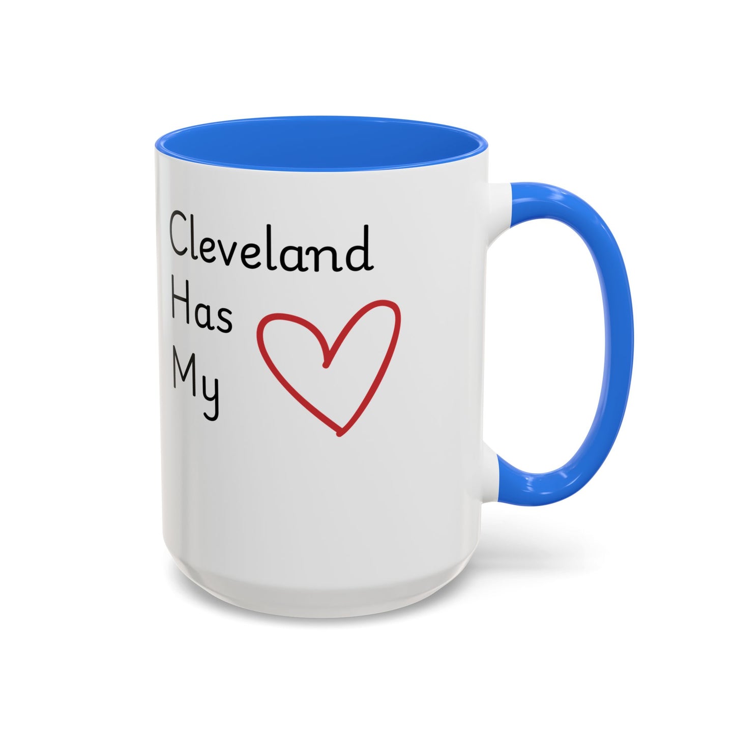 Cleveland Has My Heart Mug — Colorful Ceramic Coffee Mug (11oz & 15oz)