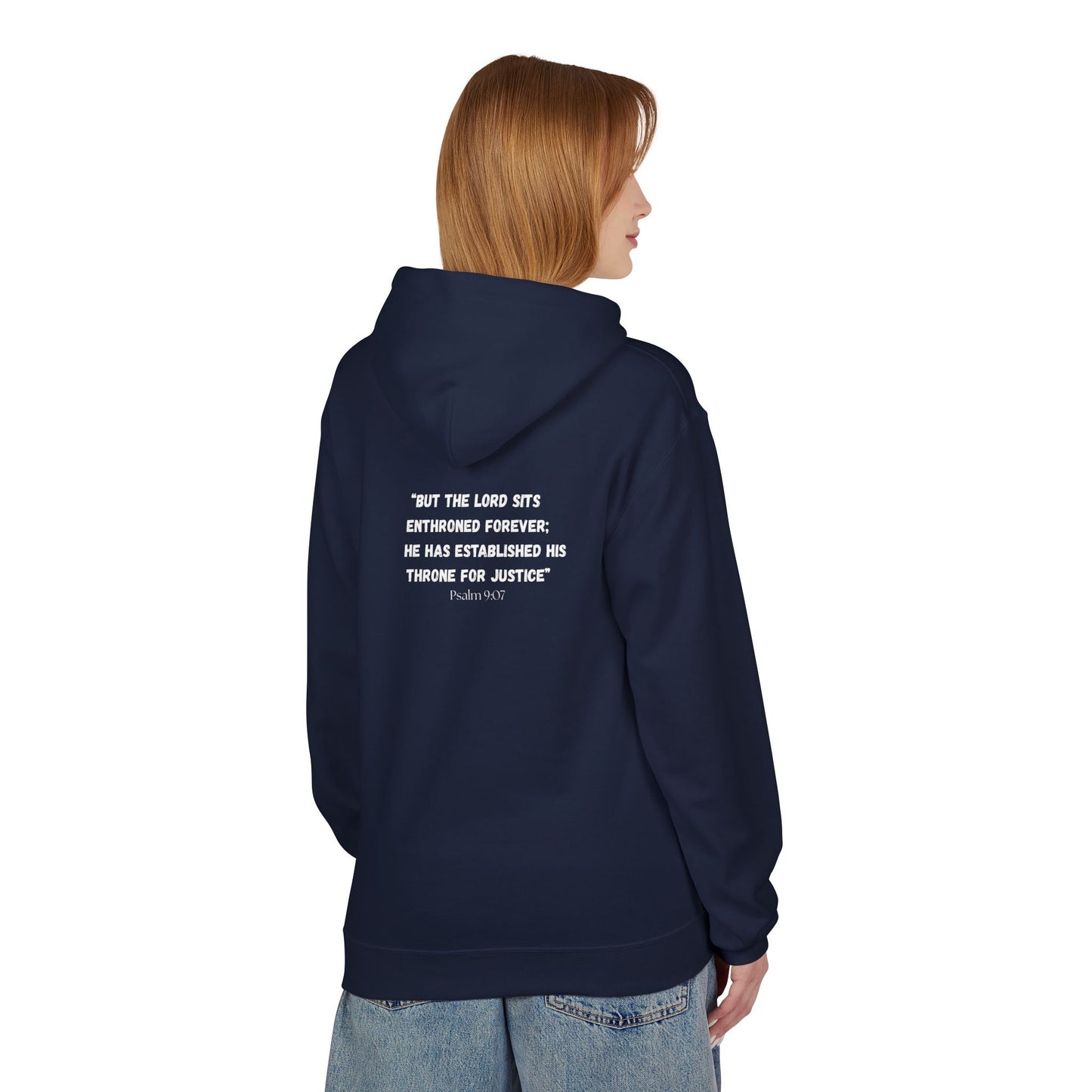 Alaska Area Code Hoodie - Fleece Hoodie Psalm 9:07
