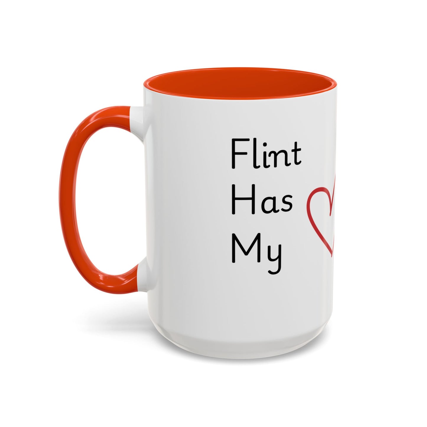 Flint MI Has My Heart Mug — Colorful Ceramic Coffee Cup (11oz, 15oz)