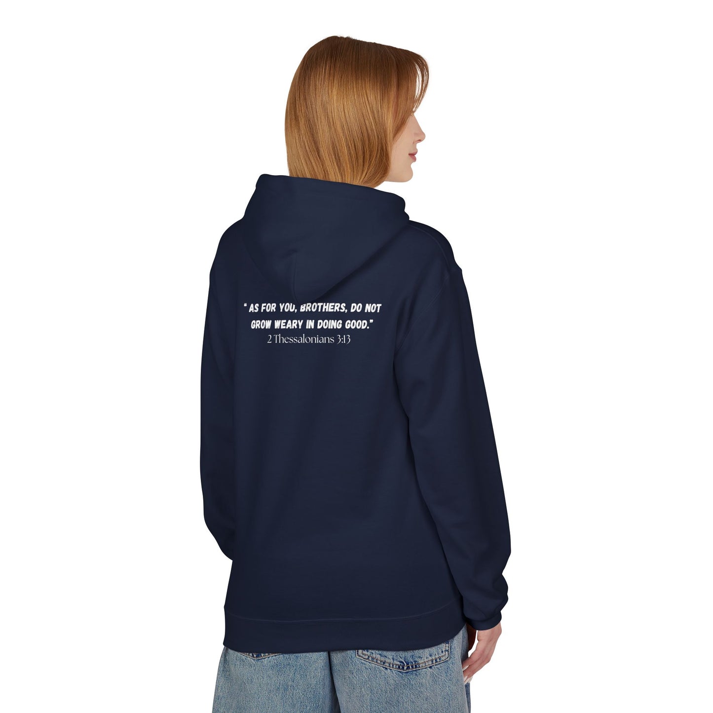 Detroit MI Area Code Hoodie - Fleece Hoodie 2 Thessalonians 3:13