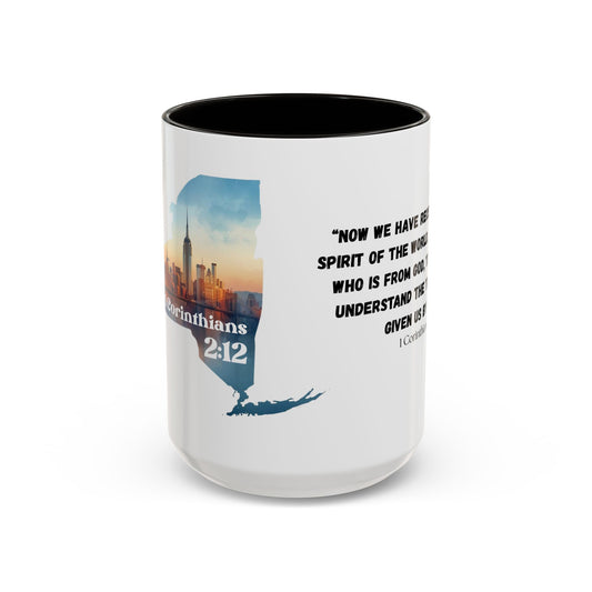 New York City Area Code Mug, 1 Corinthians 2:12