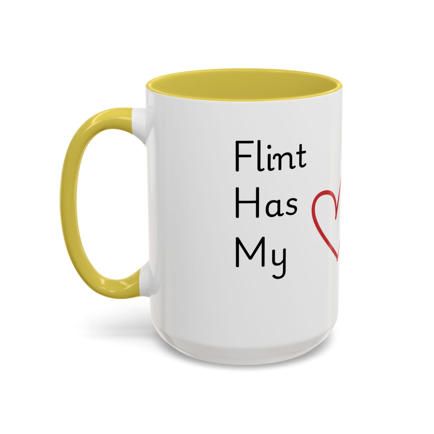 Flint MI Has My Heart Mug — Colorful Ceramic Coffee Cup (11oz, 15oz)