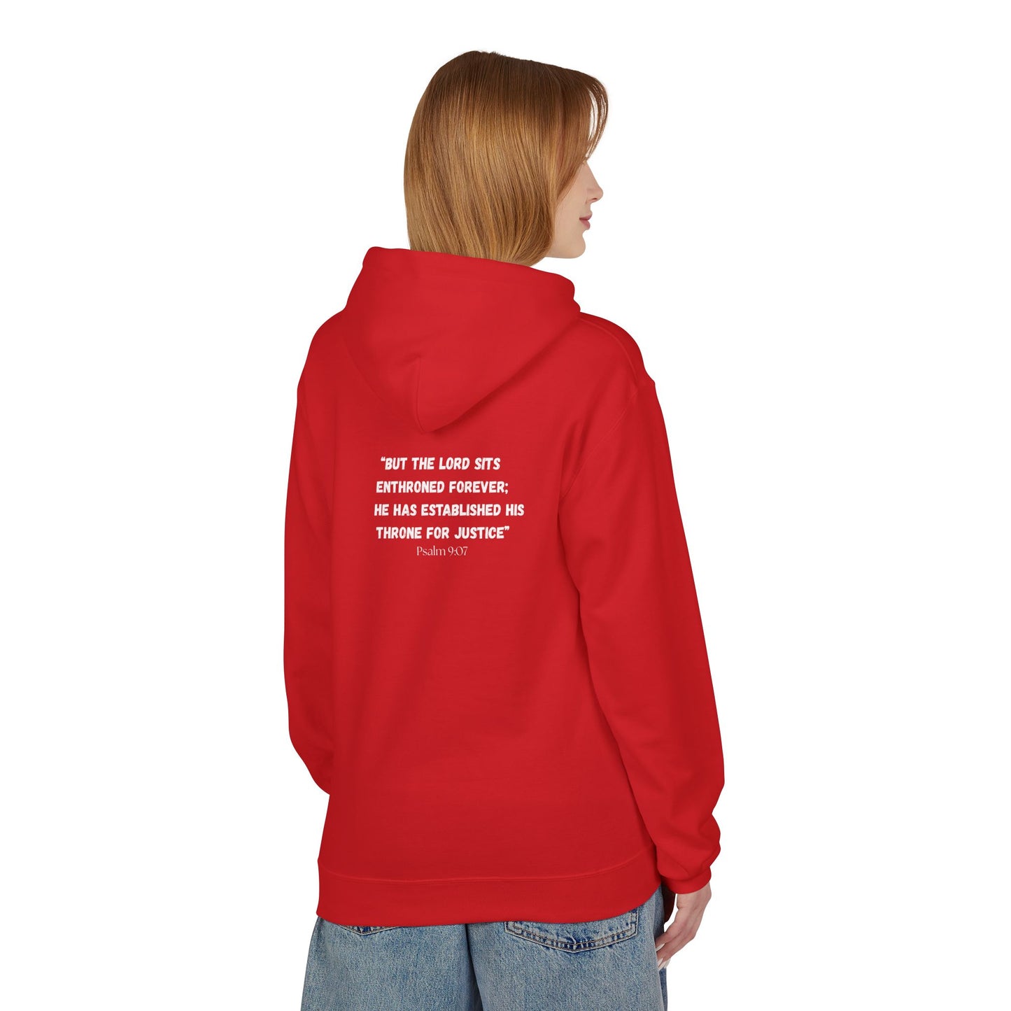 Alaska Area Code Hoodie - Fleece Hoodie Psalm 9:07