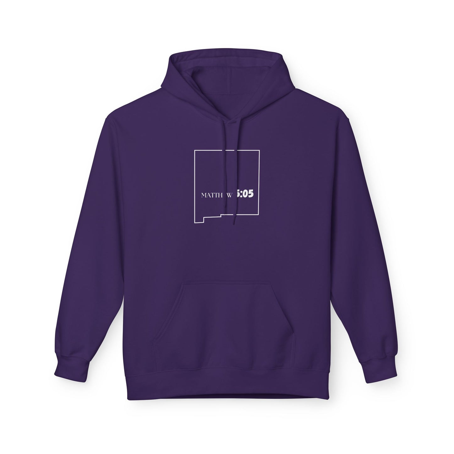 Albuquerque NM Area Code Hoodie - Fleece Hoodie Matthew 5:05
