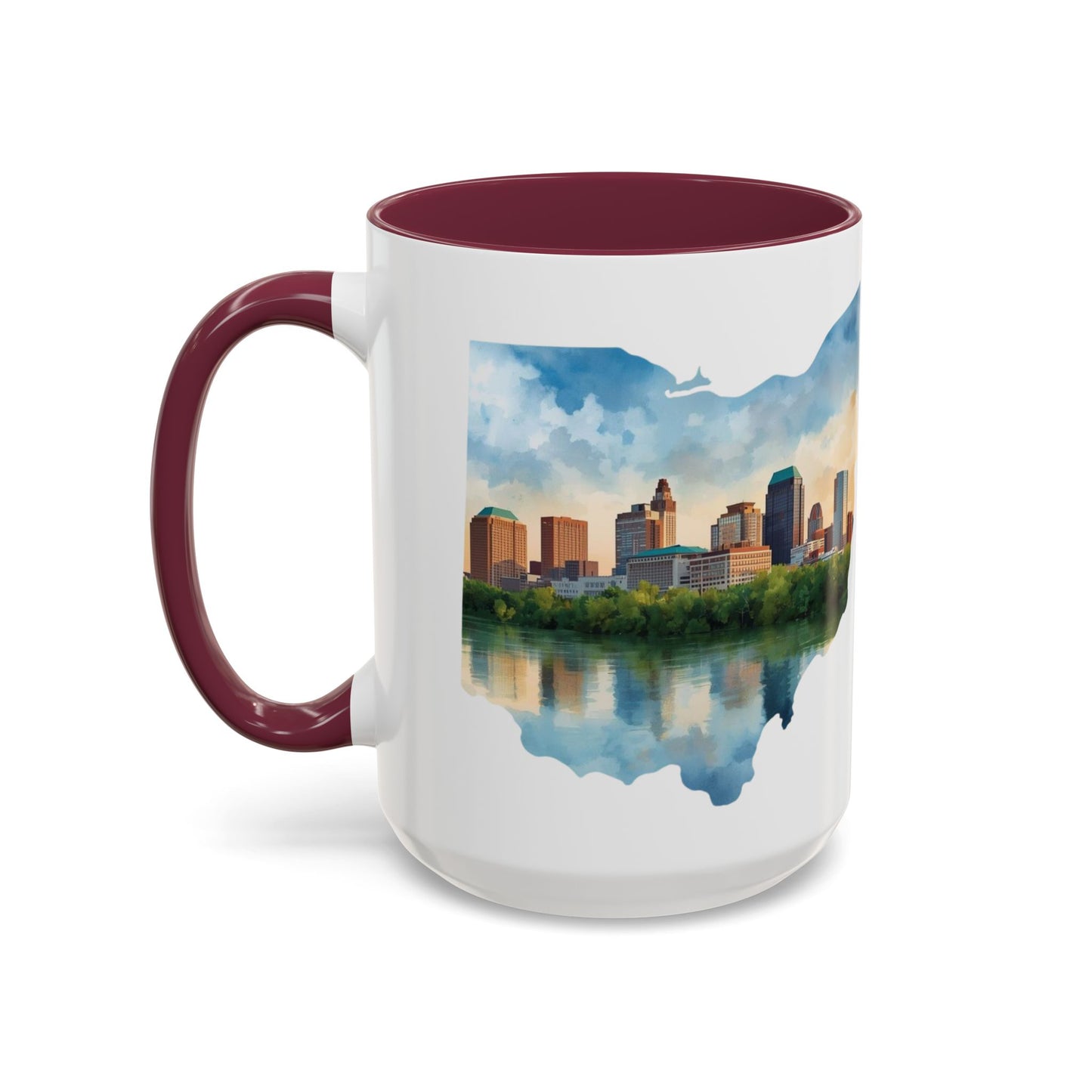 Cleveland Has My Heart Mug — Colorful Ceramic Coffee Mug (11oz & 15oz)