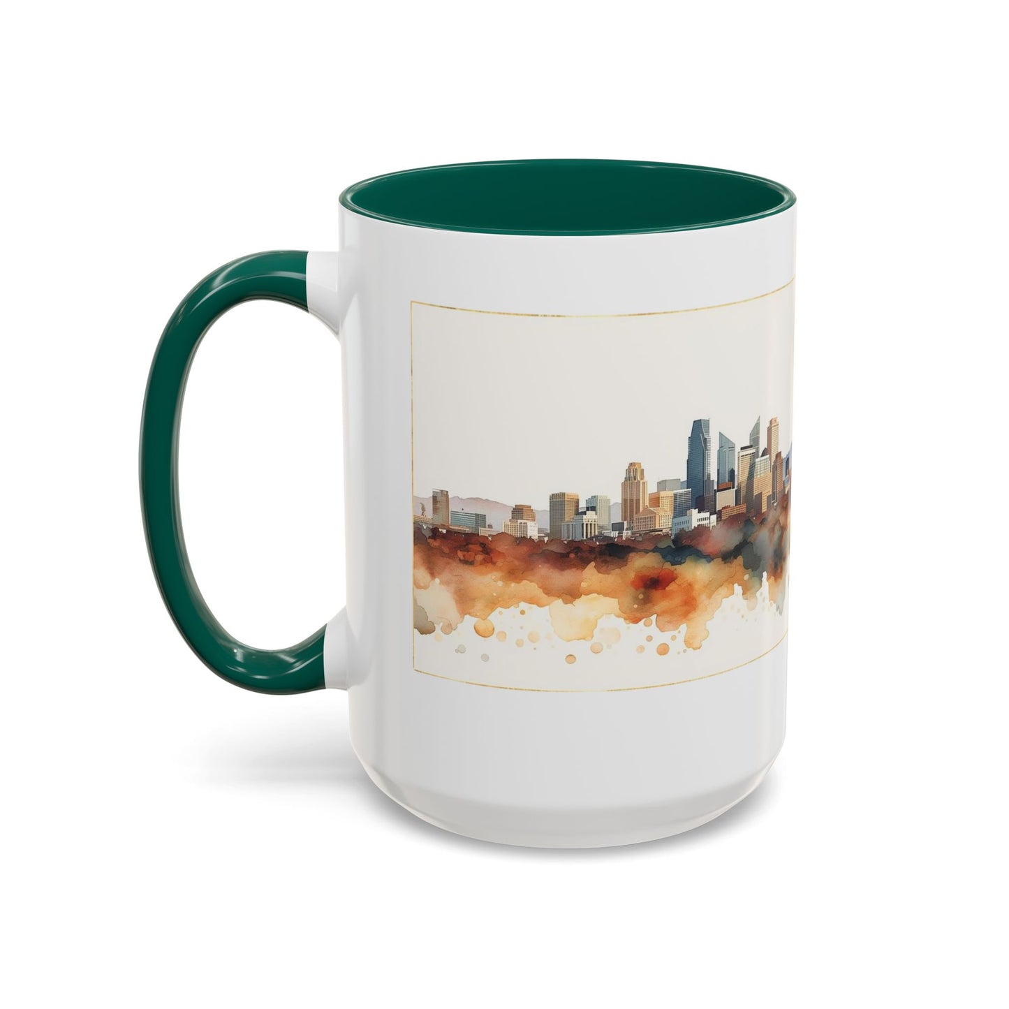 Denver Has My Heart Mug — Colorful Ceramic Coffee Cup (11oz, 15oz)