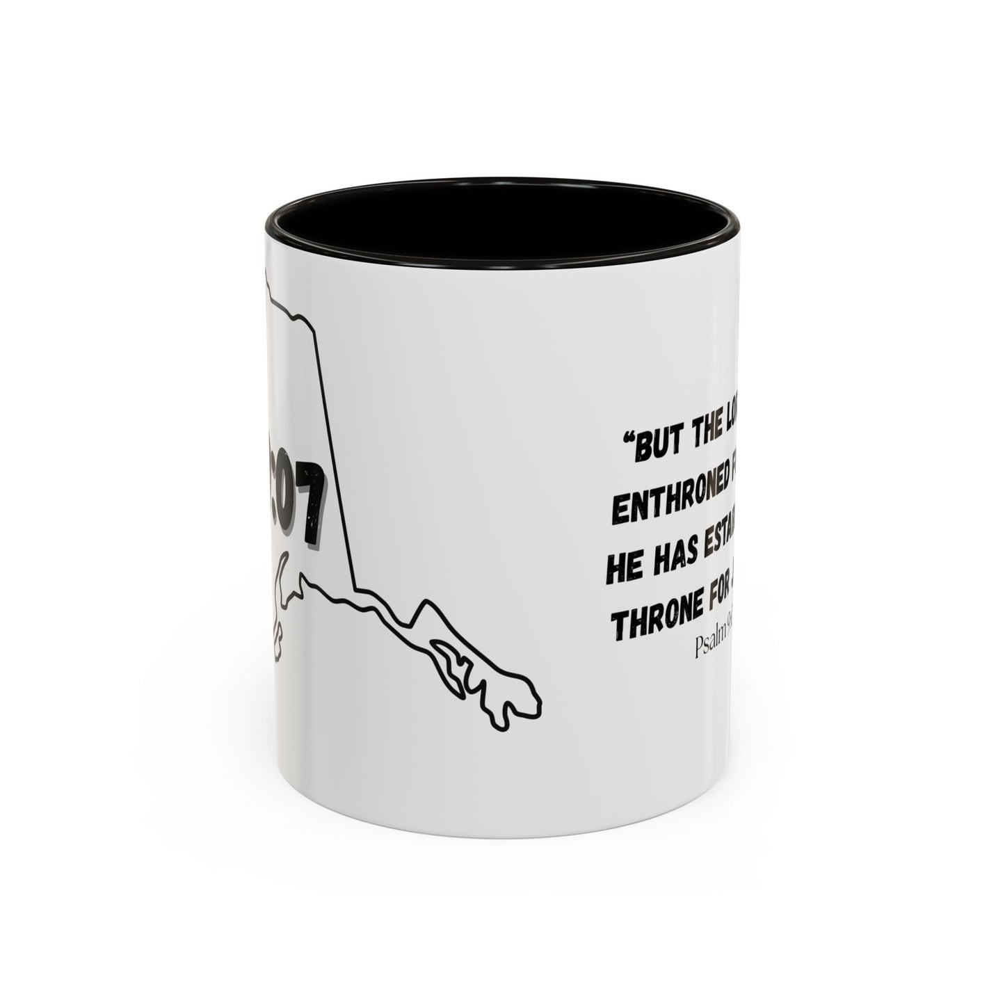 Alaska Area Code Mug, Psalm 9:07