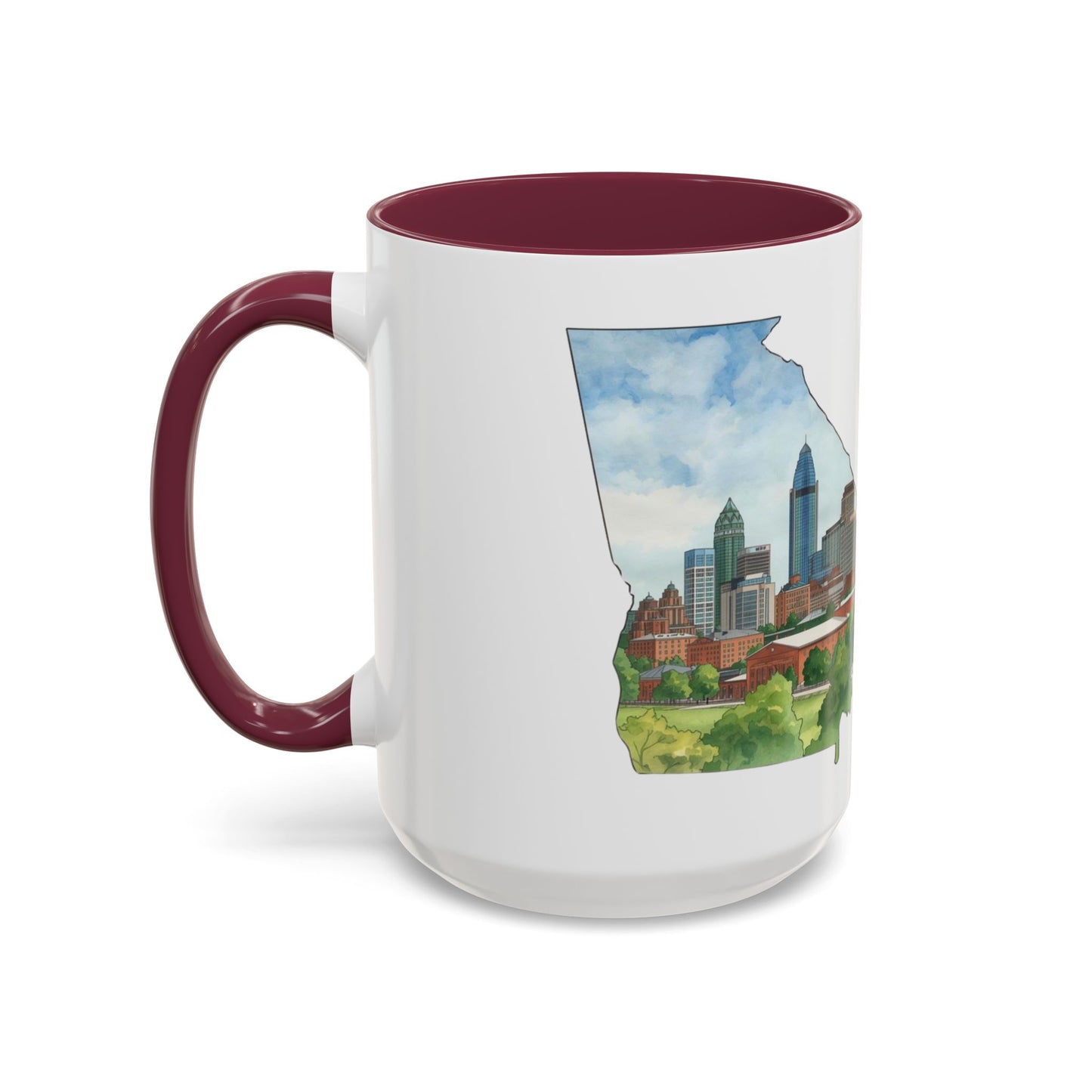 Atlanta Has My Heart Mug — Colorful Ceramic Coffee Cup (11oz, 15oz)