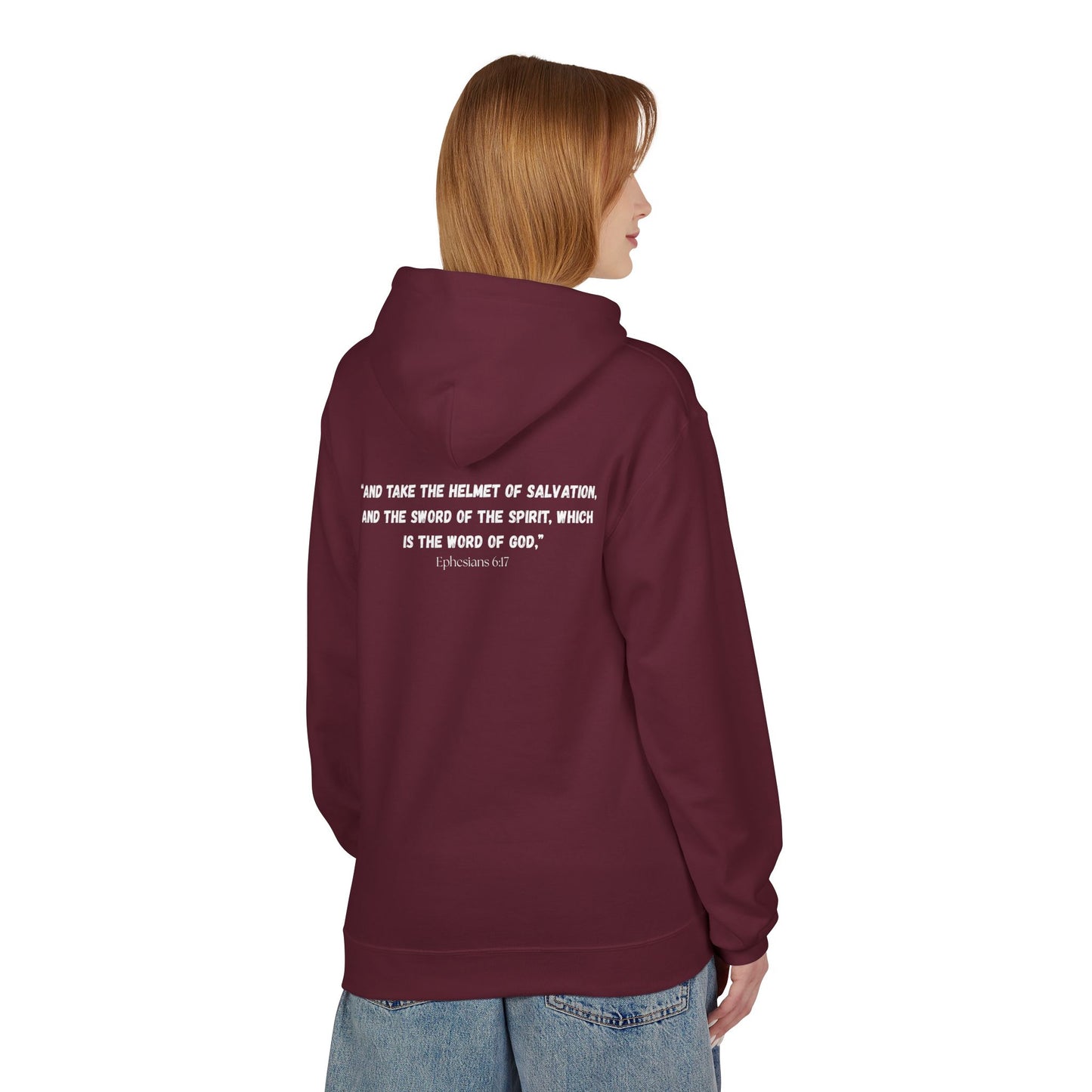 Boston Area Code Hoodie - Fleece Hoodie Ephesians 6:17