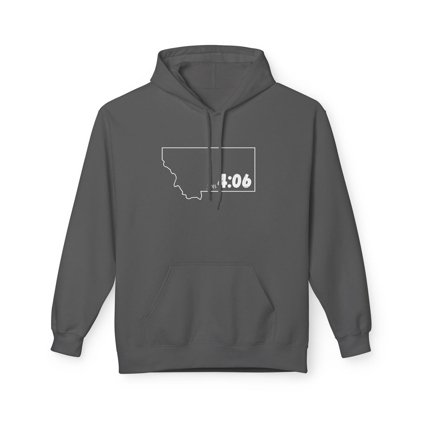 Montana Area Code Hoodie - Fleece Hoodie Job 4:06