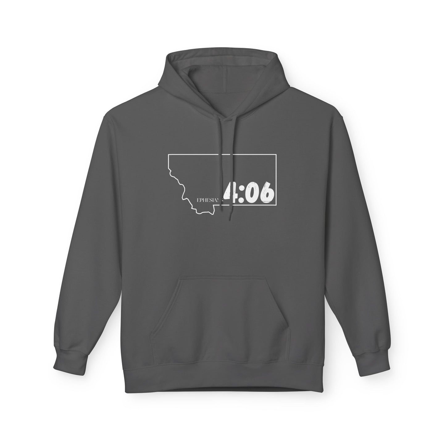 Montana Area Code Hoodie - Fleece Hoodie Ephesians 4:06