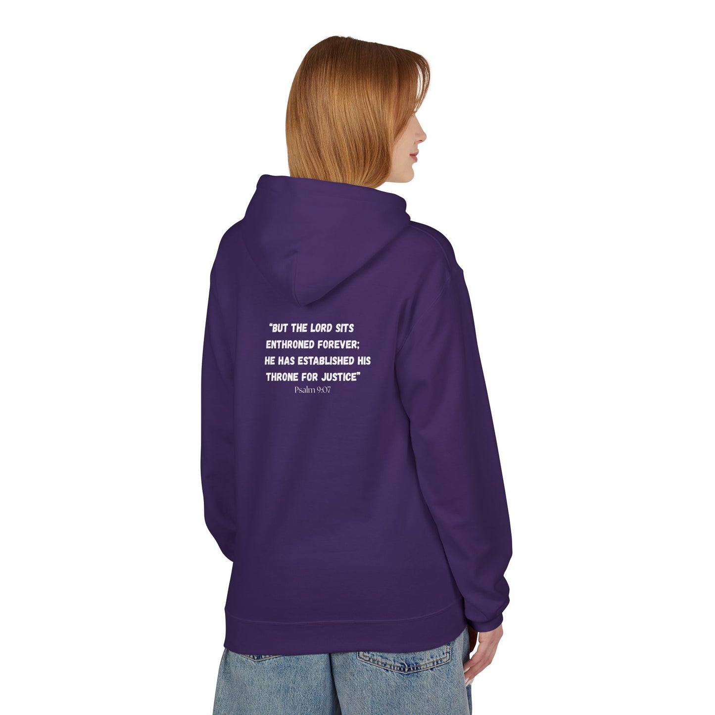 Alaska Area Code Hoodie - Fleece Hoodie Psalm 9:07