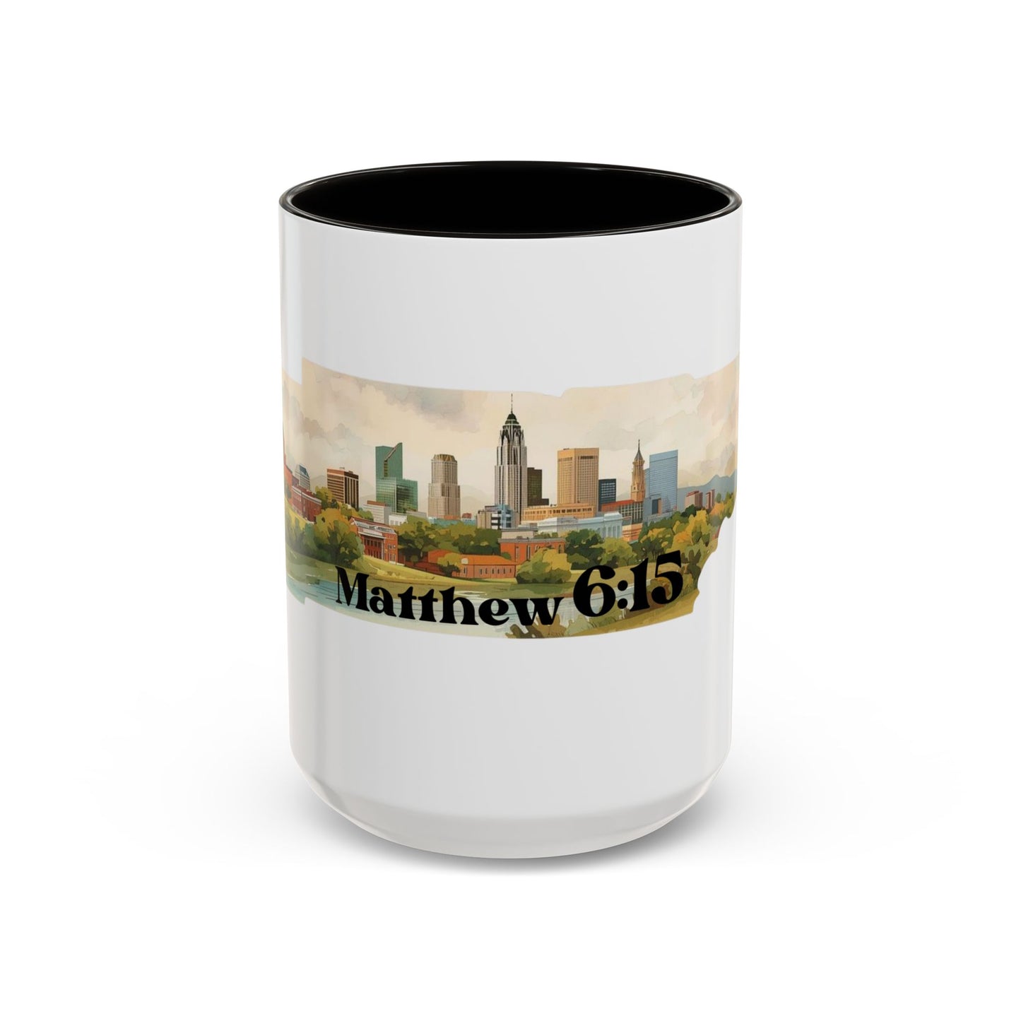 Nashville TN Area Code Mug, Matthew 6:15