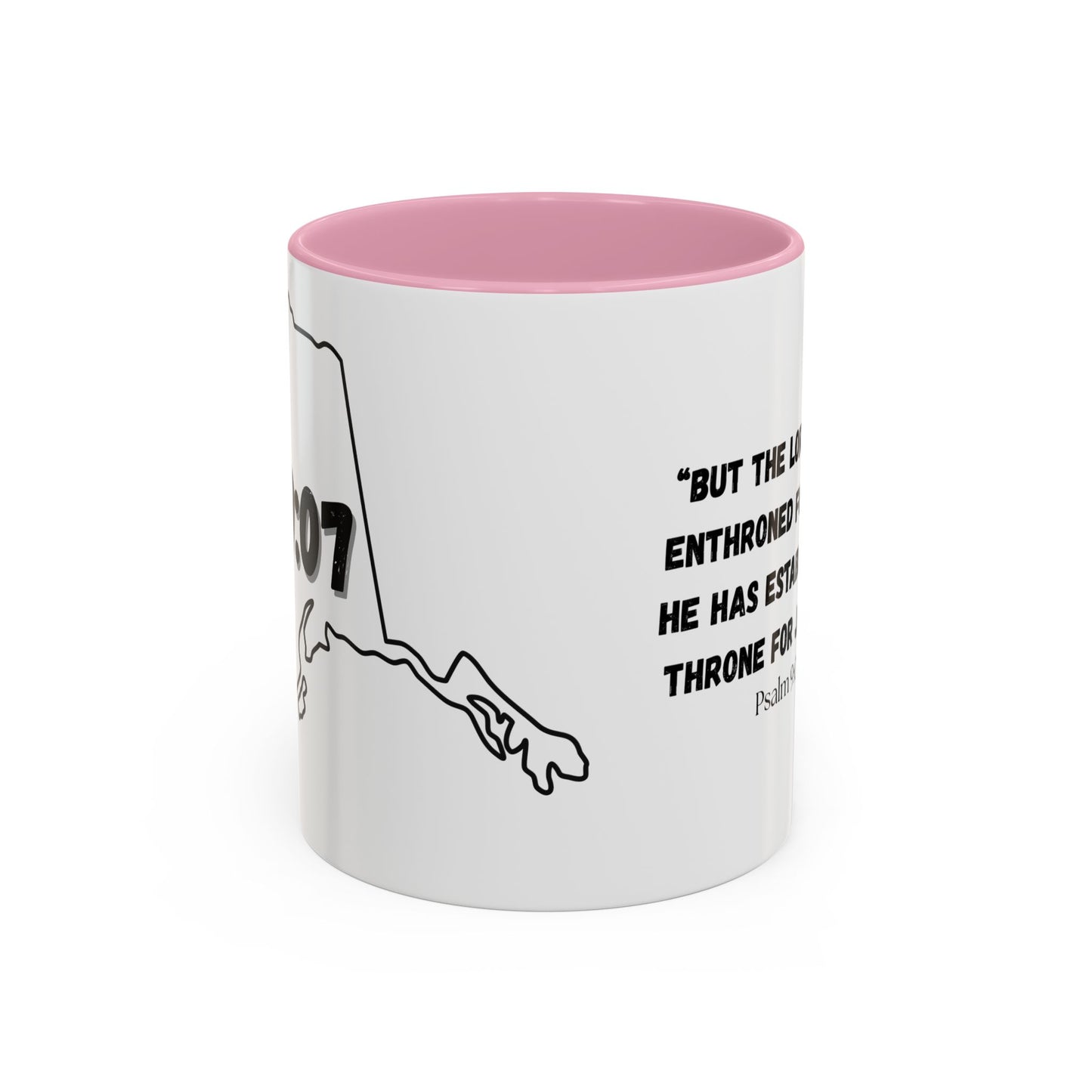 Alaska Area Code Mug, Psalm 9:07