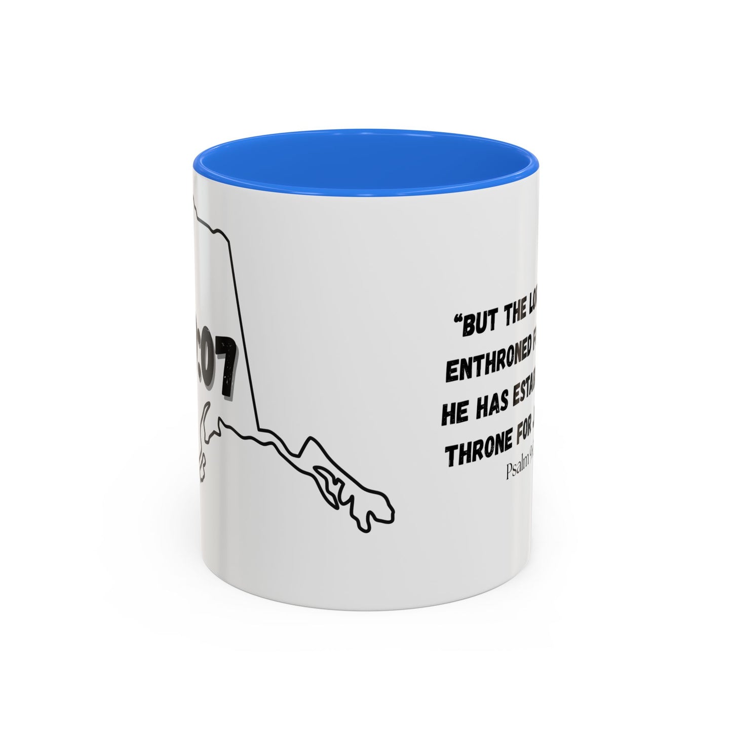 Alaska Area Code Mug, Psalm 9:07