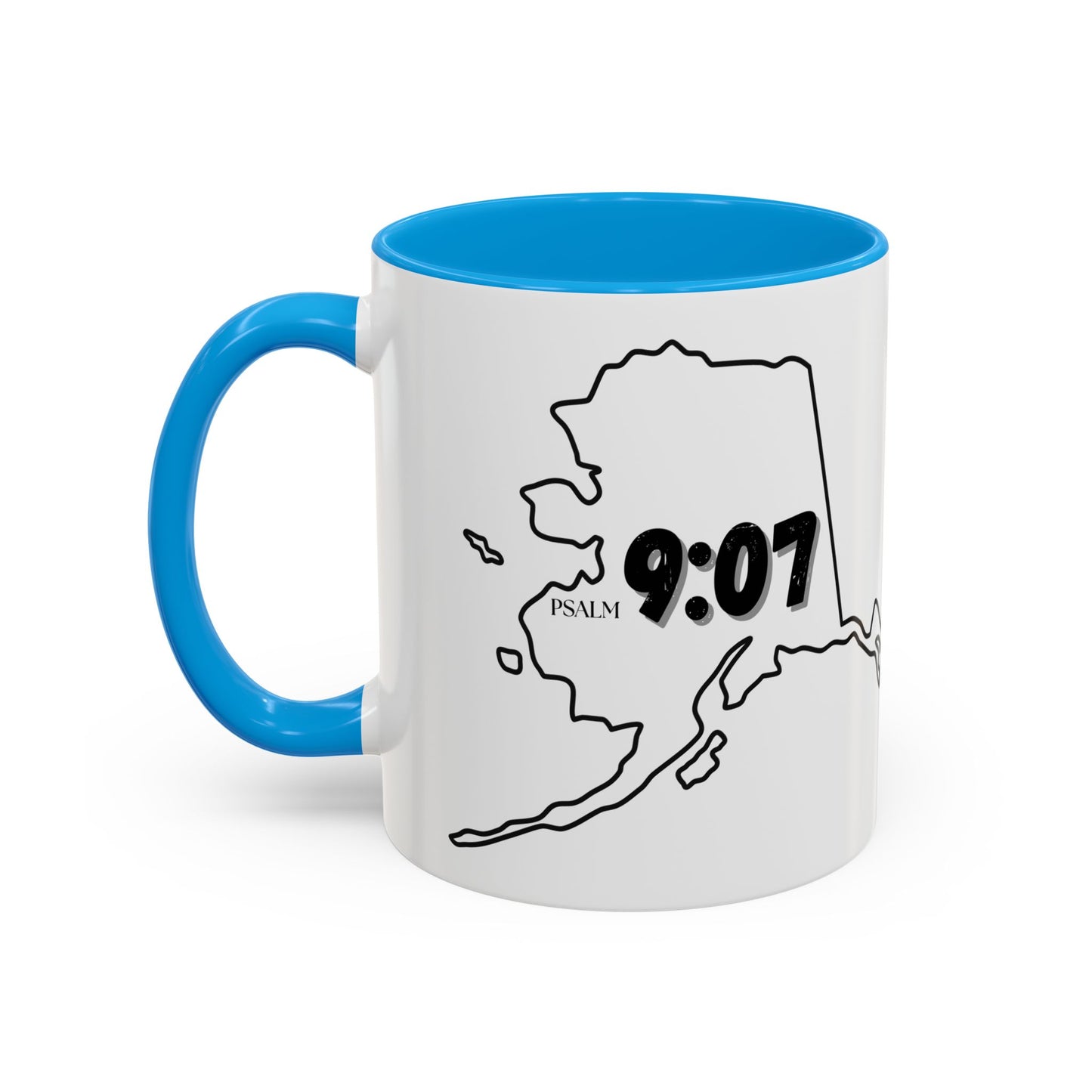 Alaska Area Code Mug, Psalm 9:07