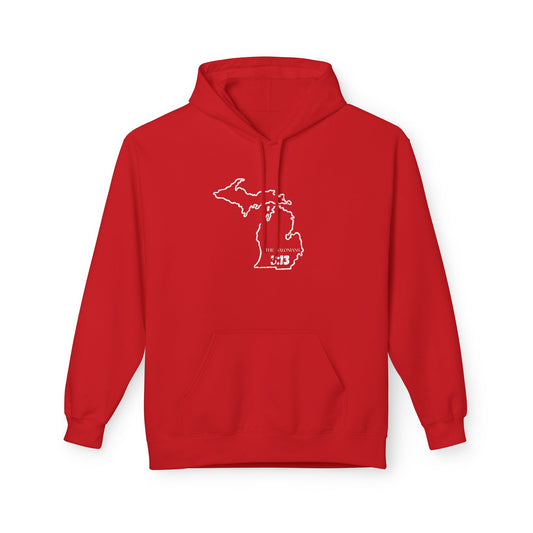 Detroit MI Area Code Hoodie - Fleece Hoodie 2 Thessalonians 3:13