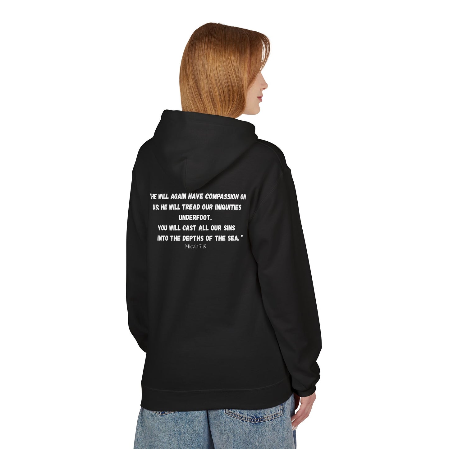 Colorado Springs Area Code Hoodie - Fleece Hoodie Micah 7:19
