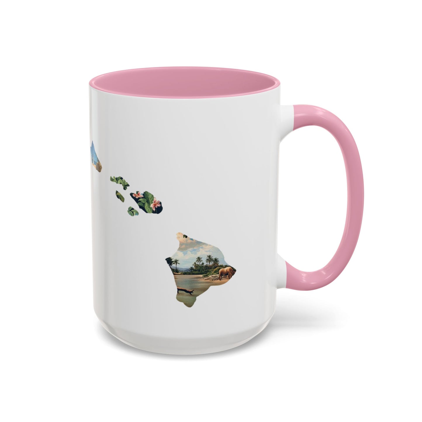 Hawaii Has My Heart Mug — Colorful Ceramic Coffee Cup (11oz, 15oz)