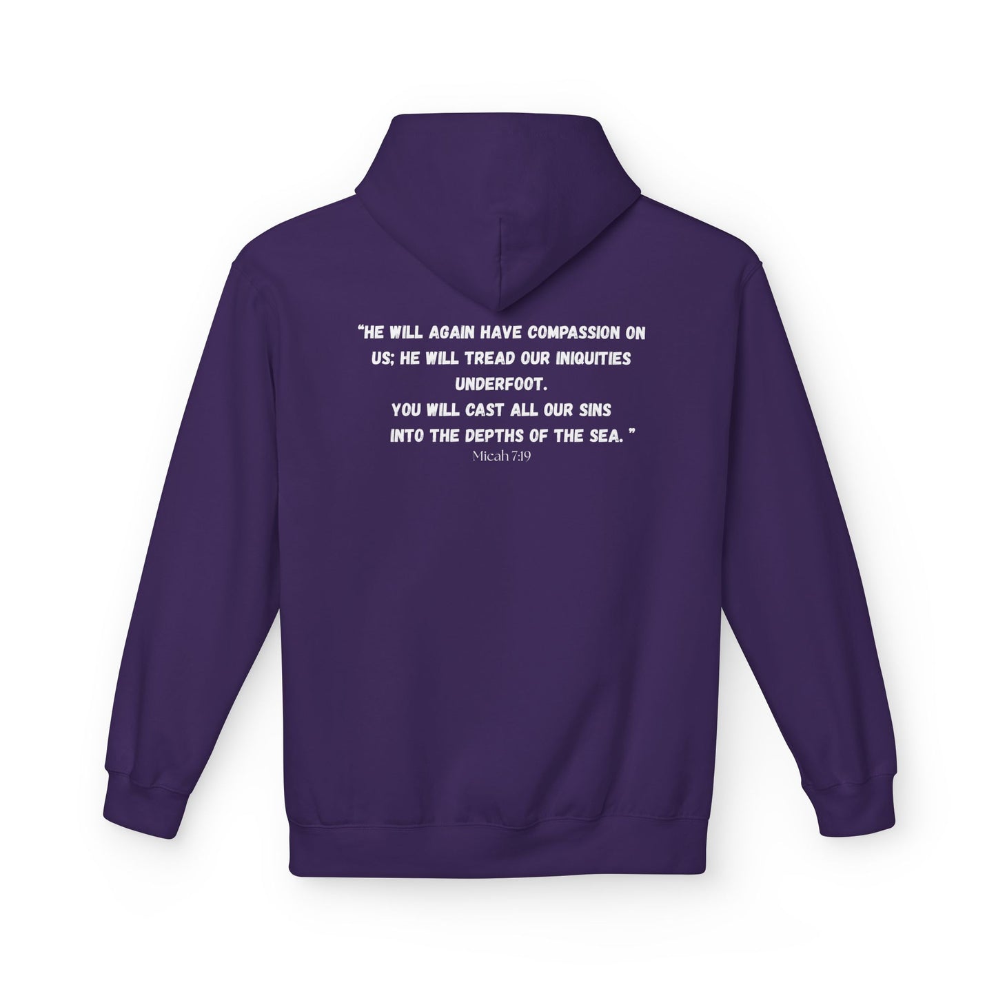 Colorado Springs Area Code Hoodie - Fleece Hoodie Micah 7:19