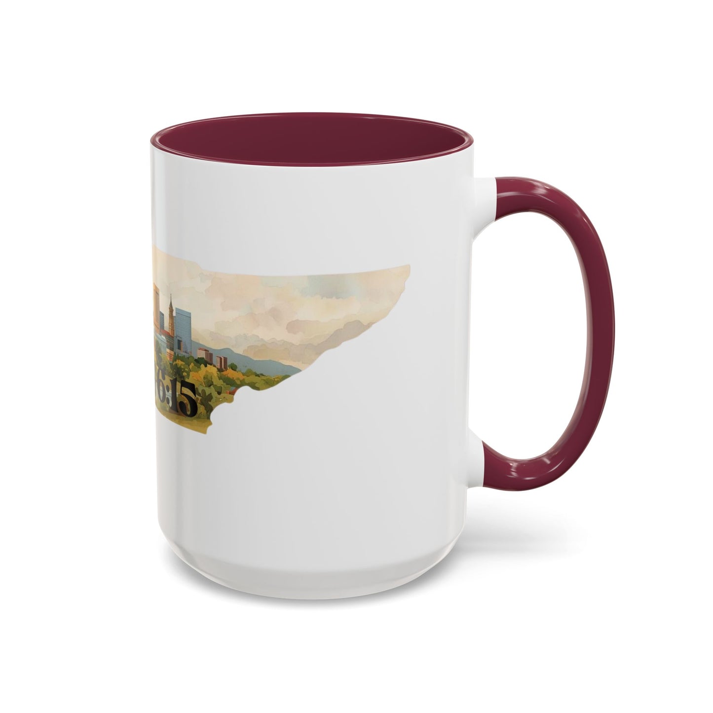 Nashville TN Area Code Mug, Matthew 6:15