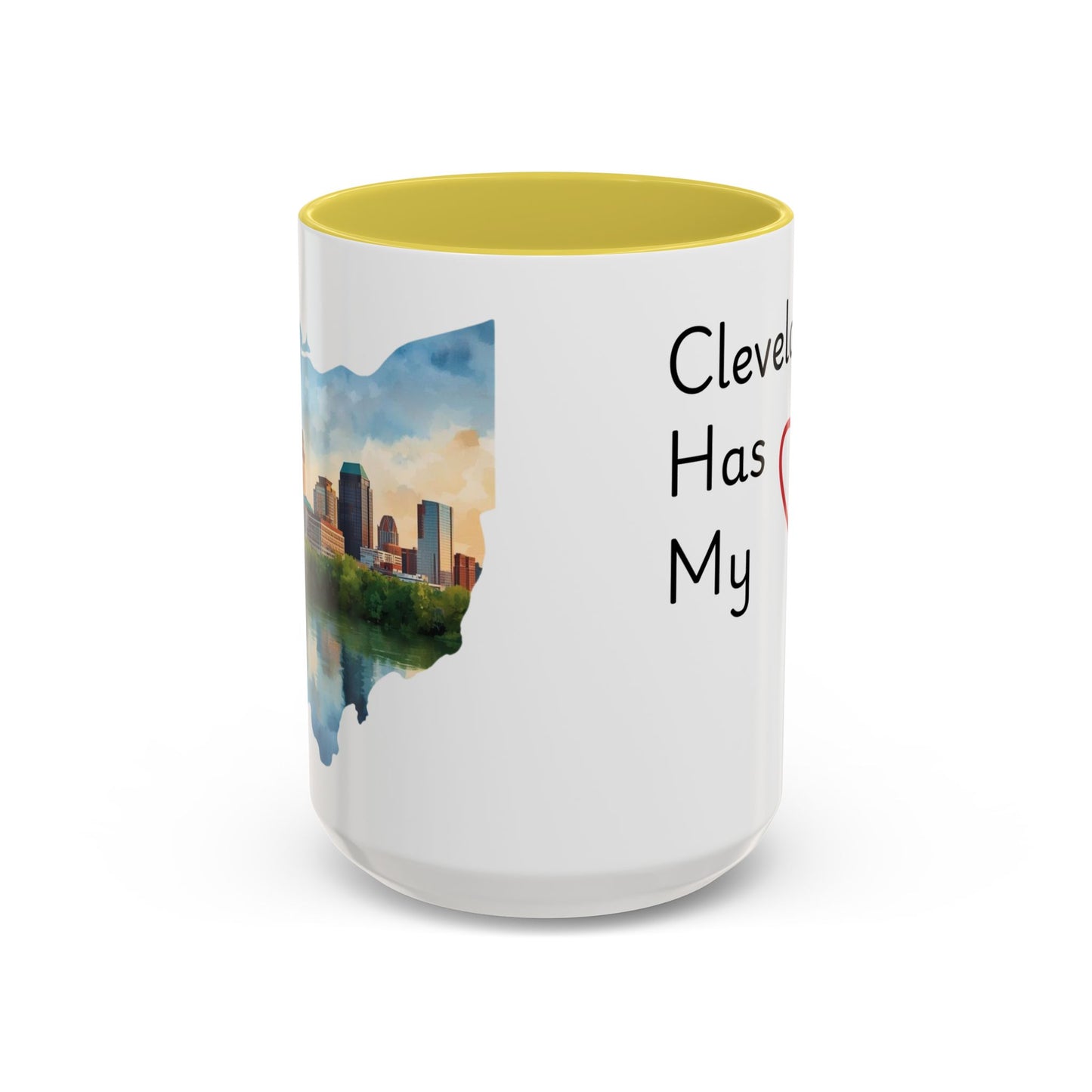 Cleveland Has My Heart Mug — Colorful Ceramic Coffee Mug (11oz & 15oz)
