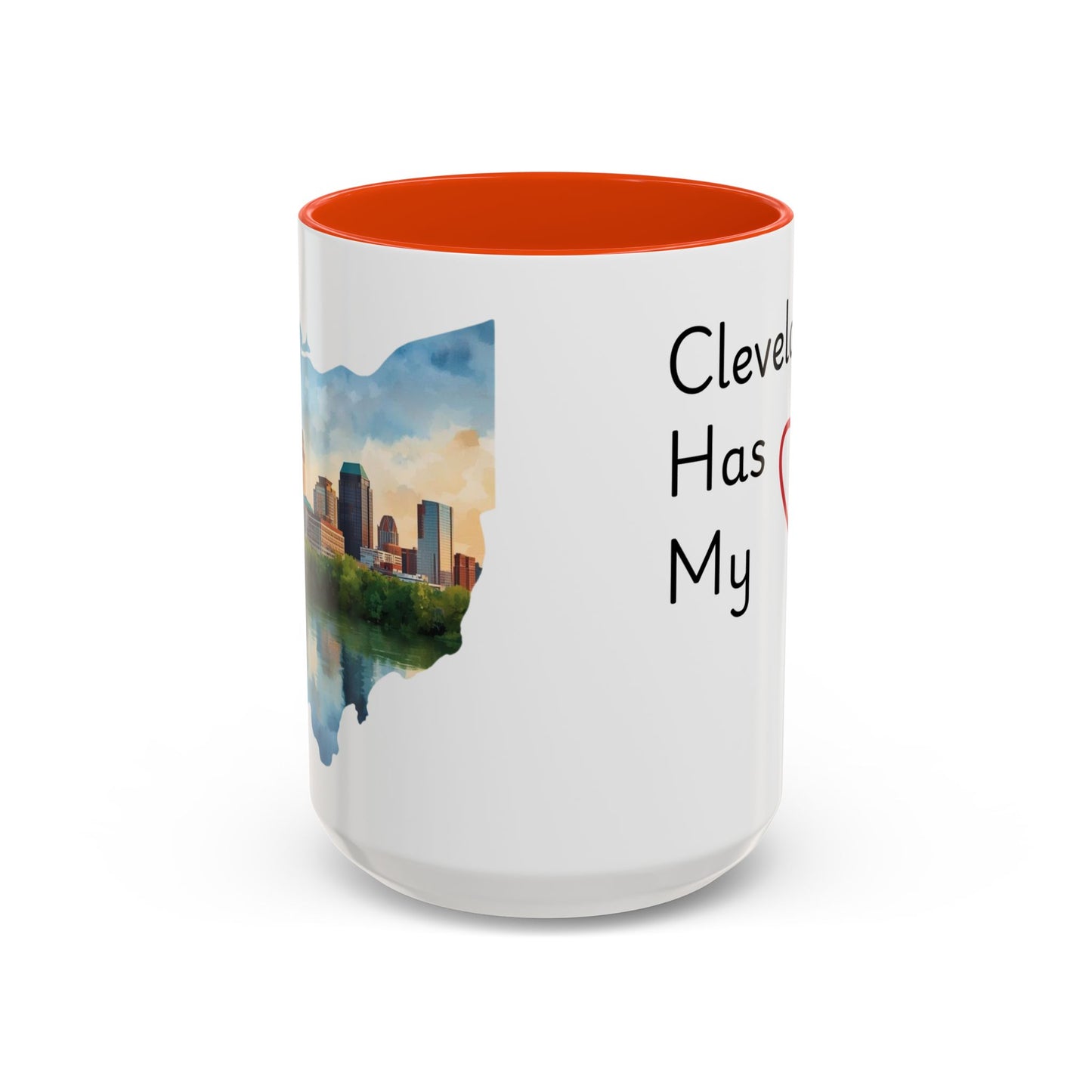 Cleveland Has My Heart Mug — Colorful Ceramic Coffee Mug (11oz & 15oz)