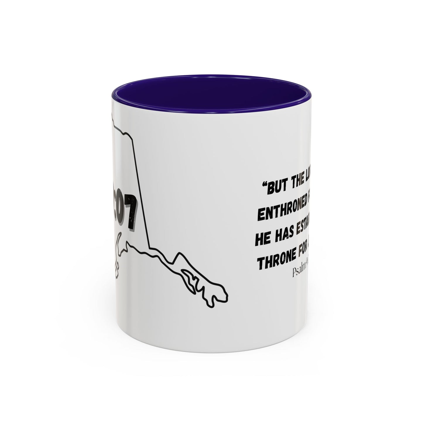 Alaska Area Code Mug, Psalm 9:07
