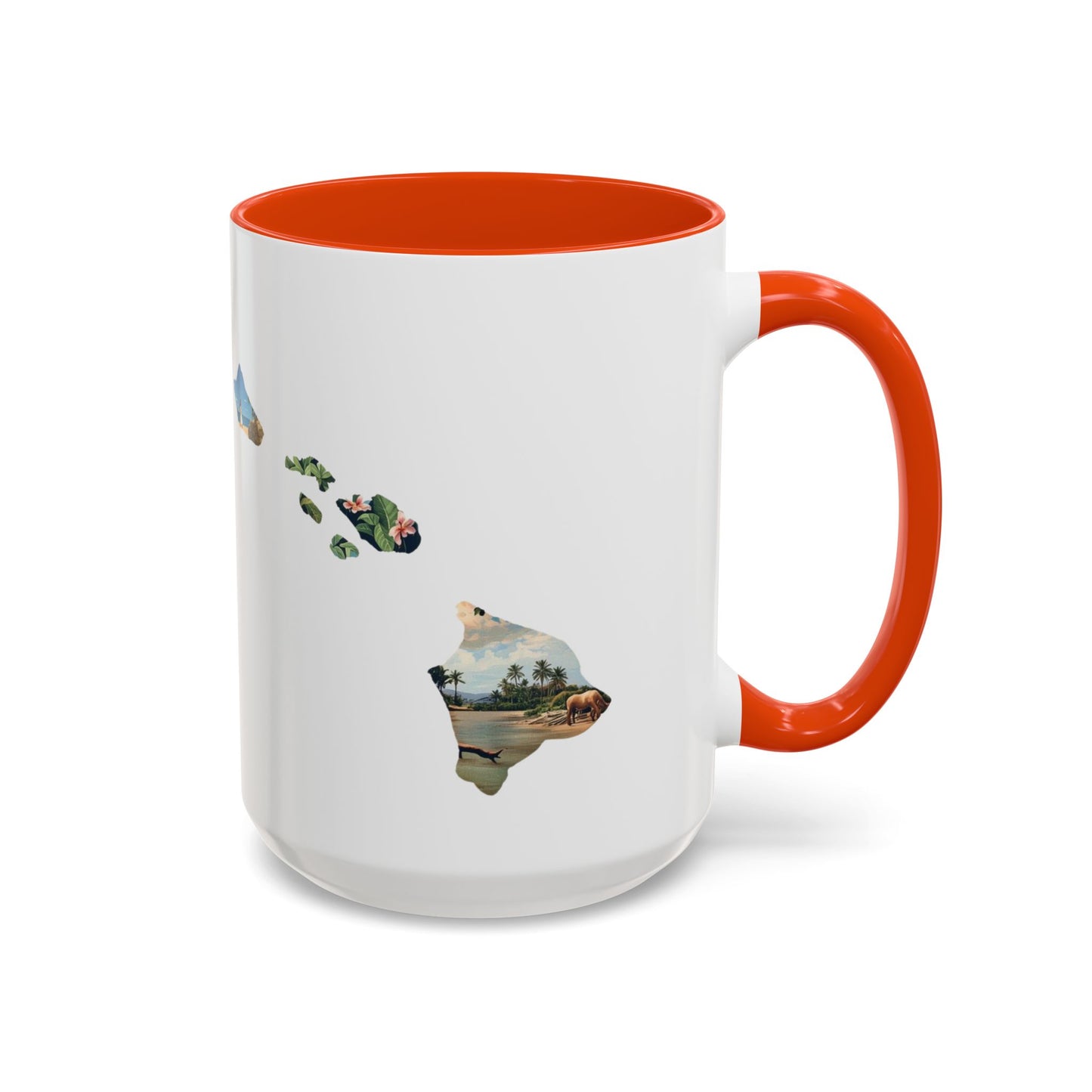 Hawaii Has My Heart Mug — Colorful Ceramic Coffee Cup (11oz, 15oz)