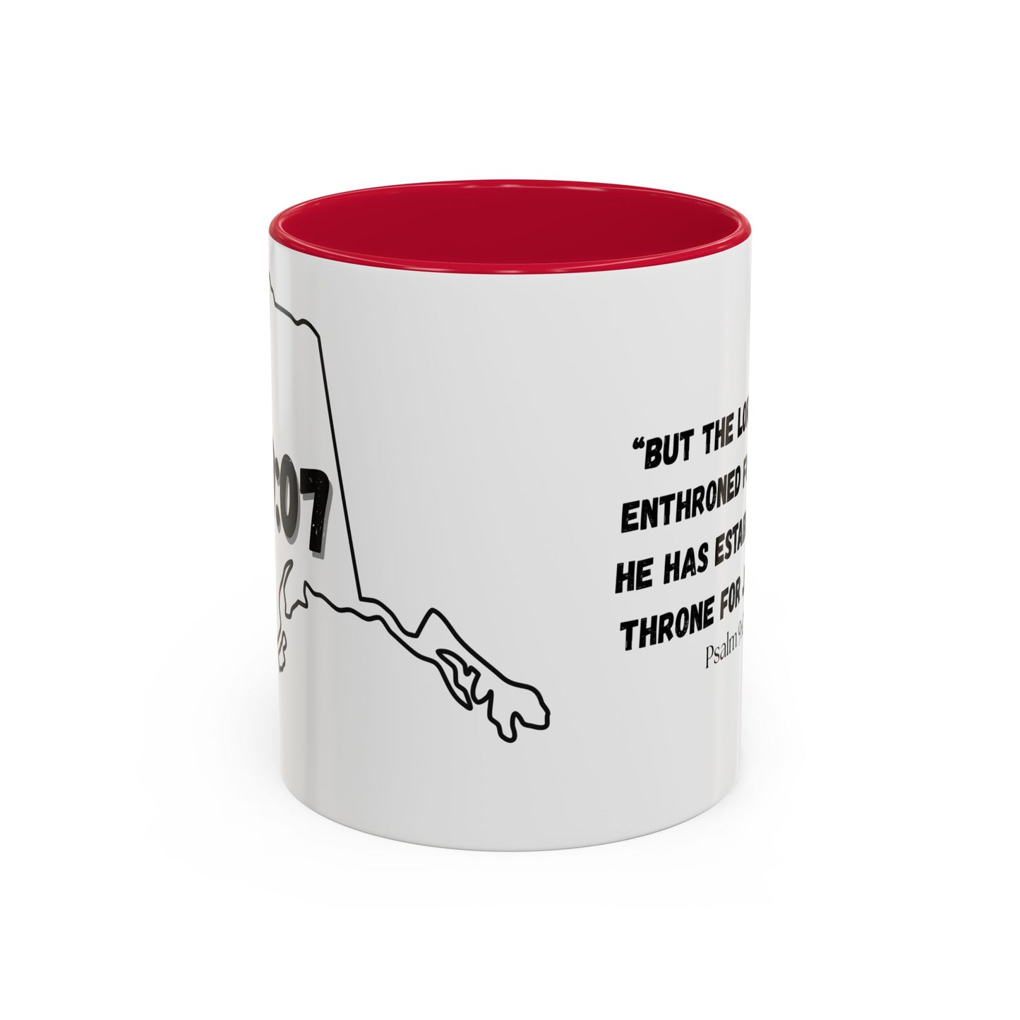 Alaska Area Code Mug, Psalm 9:07