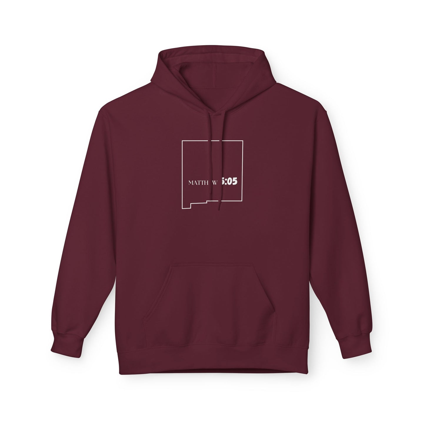 Albuquerque NM Area Code Hoodie - Fleece Hoodie Matthew 5:05