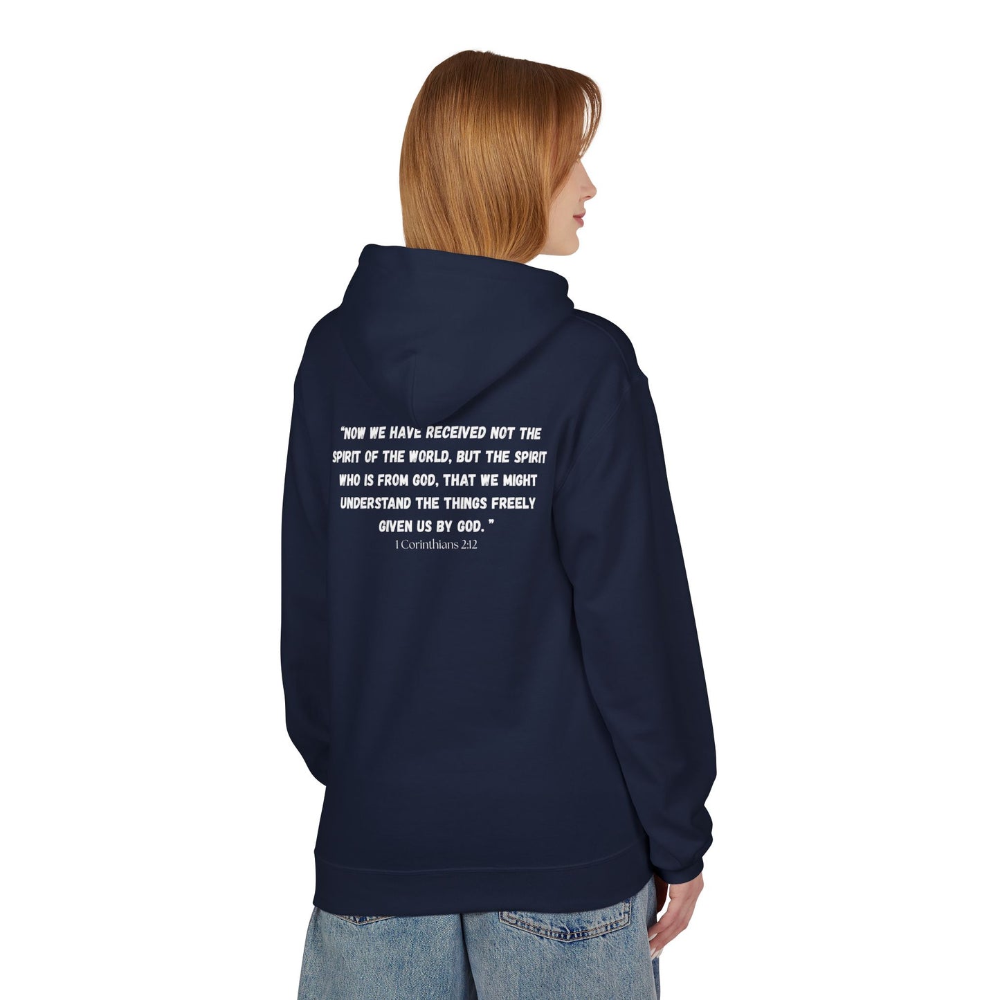 New York City Area Code Hoodie - Fleece Hoodie 1 Corinthians 2:12
