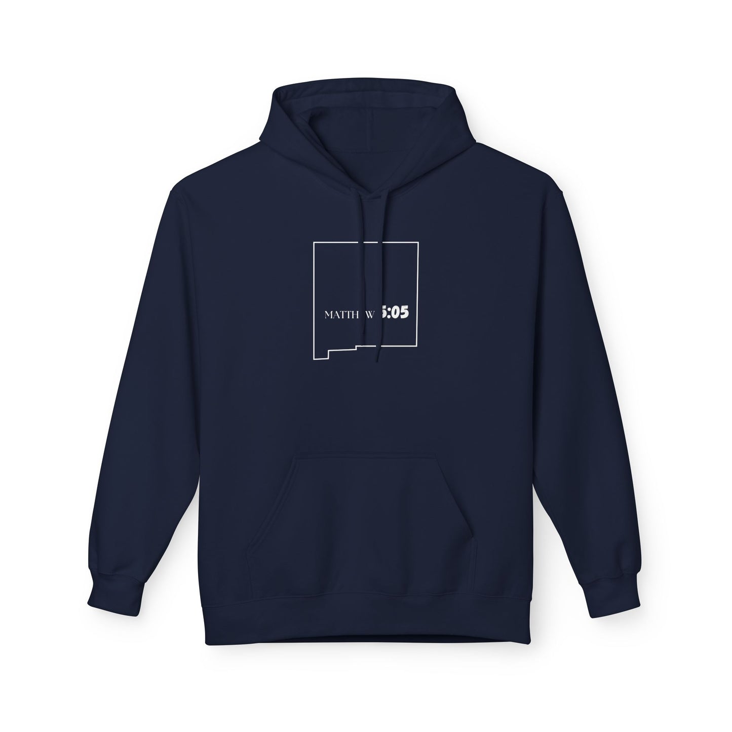 Albuquerque NM Area Code Hoodie - Fleece Hoodie Matthew 5:05