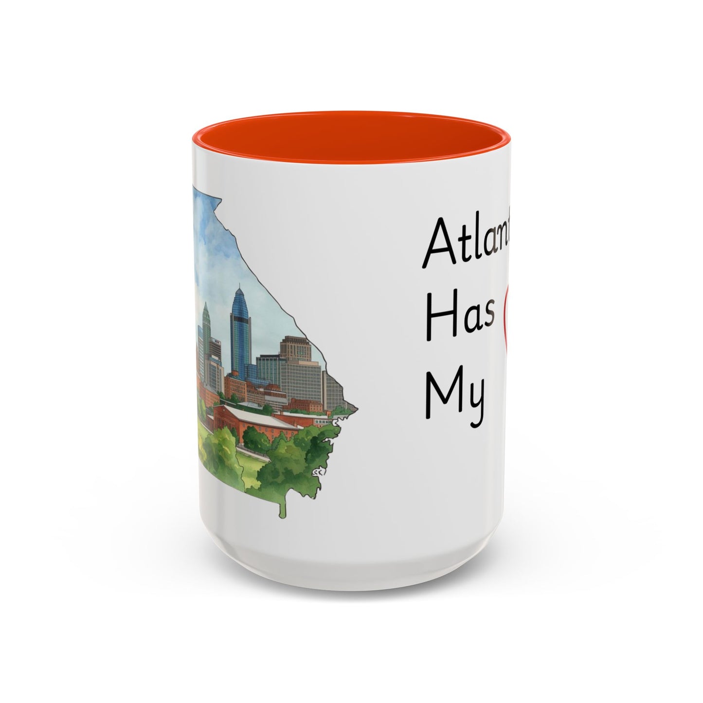 Atlanta Has My Heart Mug — Colorful Ceramic Coffee Cup (11oz, 15oz)