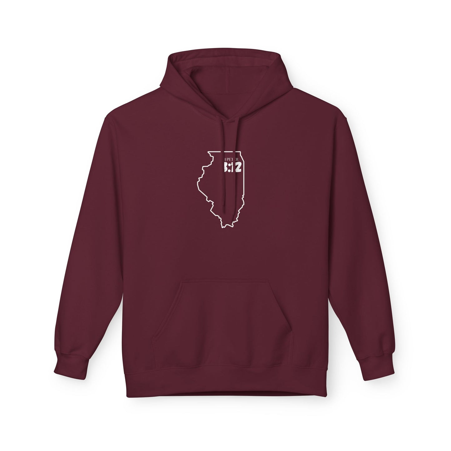 Chicago Area Code Hoodie - Fleece Hoodie 1 Peter 3:12