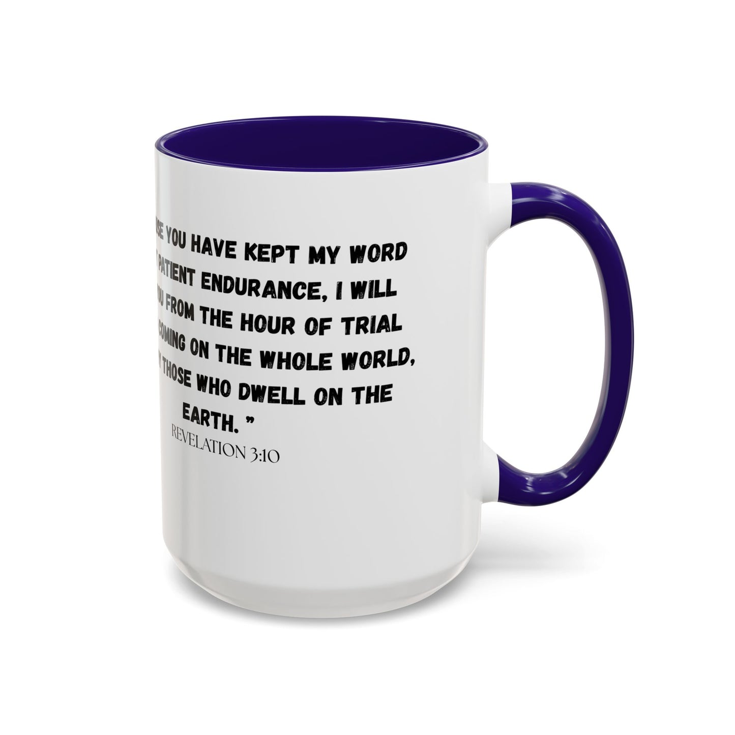 Los Angeles CA Area Code Mug, Revelation 3:10
