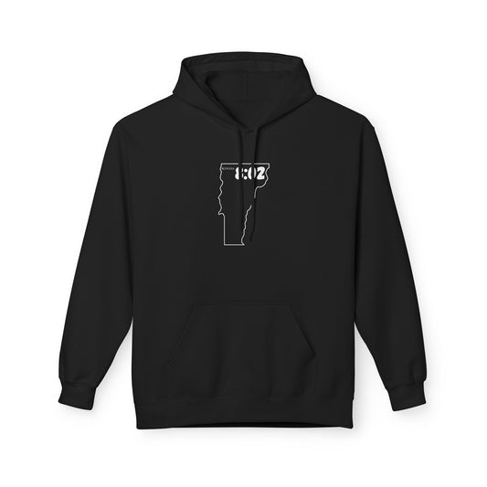 Vermont Area Code Hoodie - Fleece Hoodie Romans 8:02