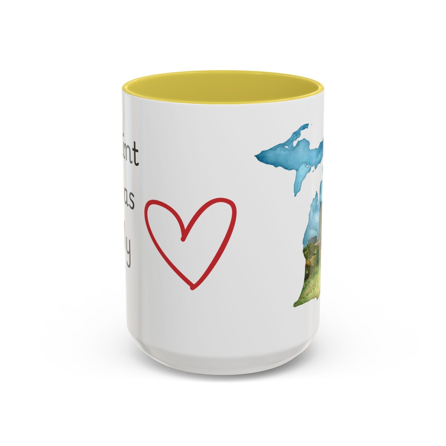 Flint MI Has My Heart Mug — Colorful Ceramic Coffee Cup (11oz, 15oz)