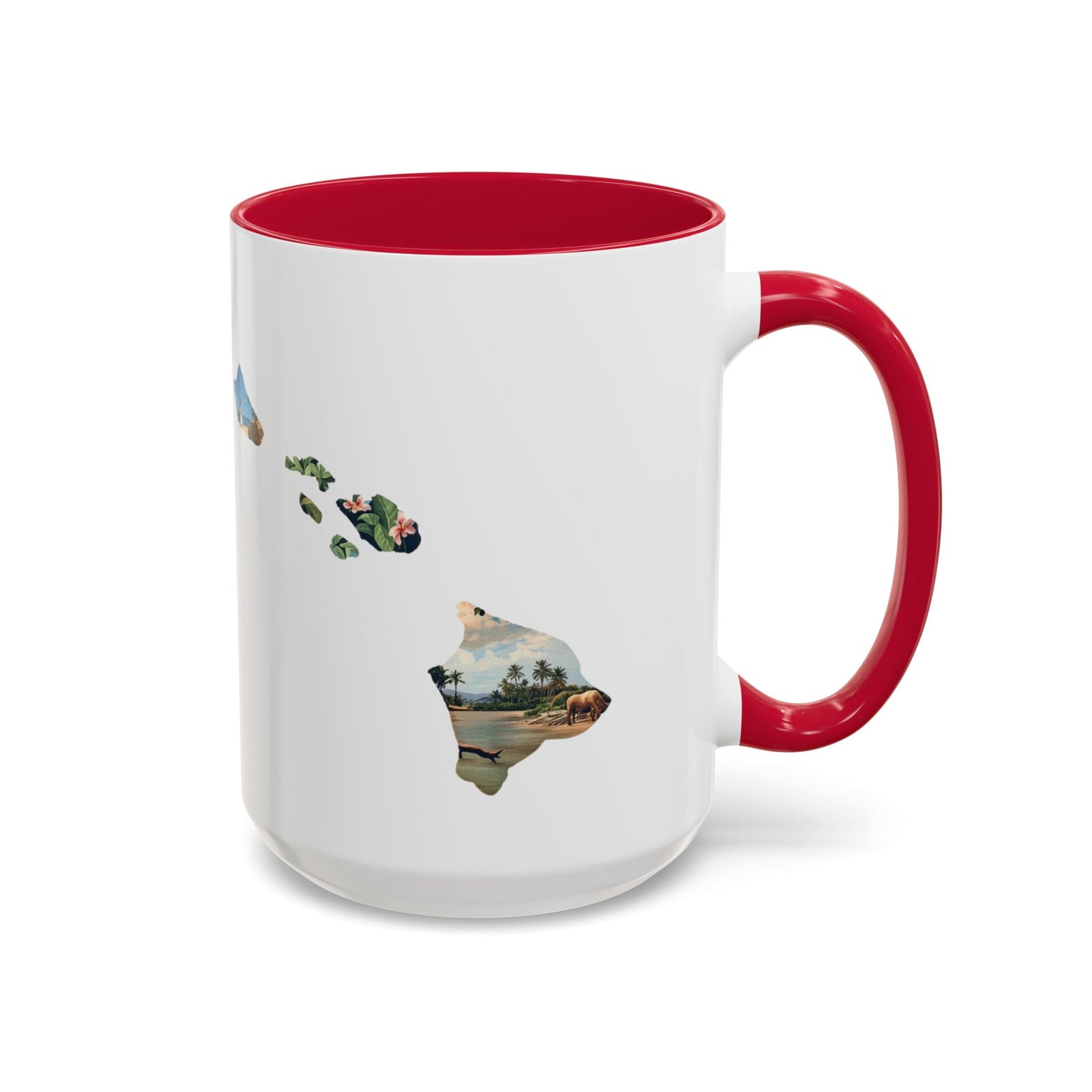 Hawaii Has My Heart Mug — Colorful Ceramic Coffee Cup (11oz, 15oz)