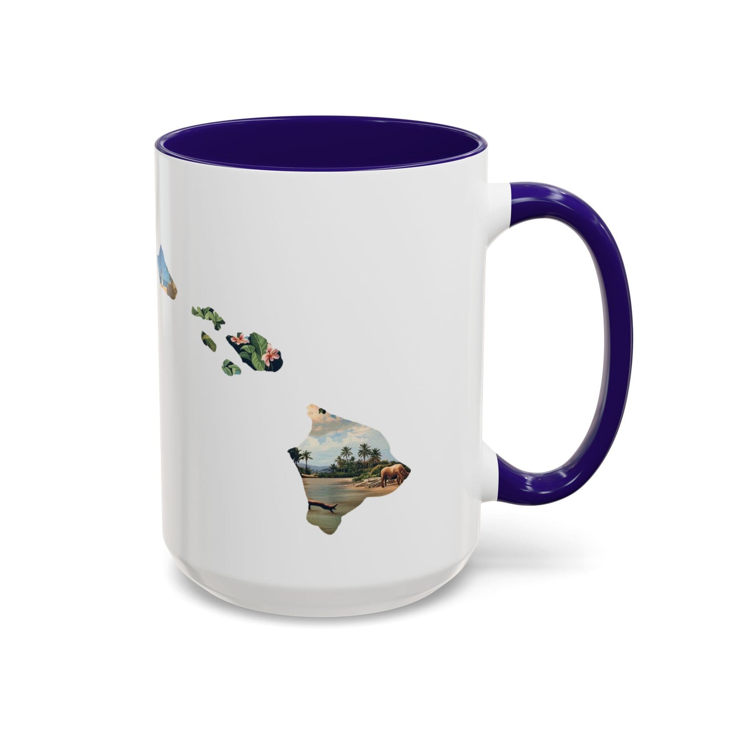 Hawaii Has My Heart Mug — Colorful Ceramic Coffee Cup (11oz, 15oz)
