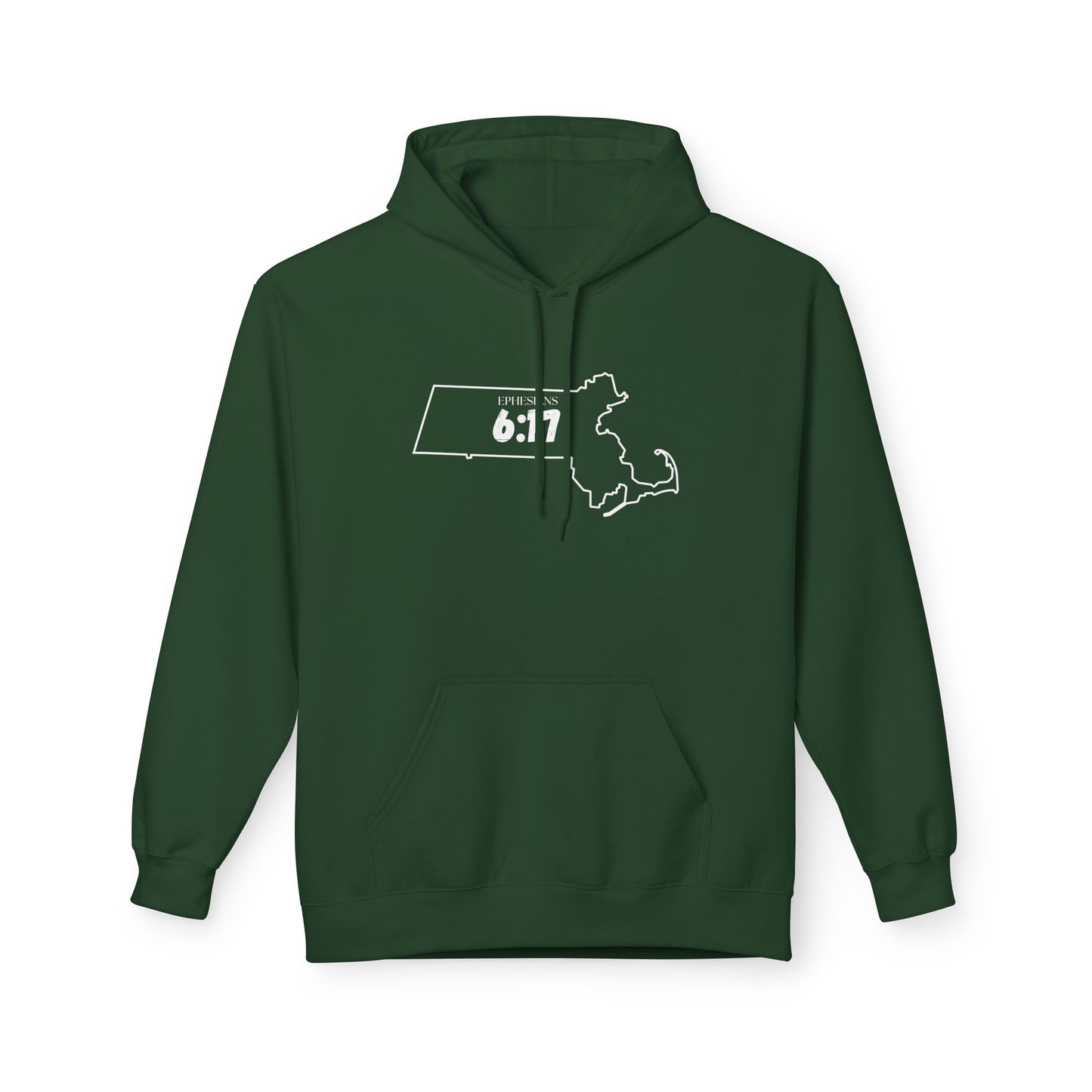 Boston Area Code Hoodie - Fleece Hoodie Ephesians 6:17