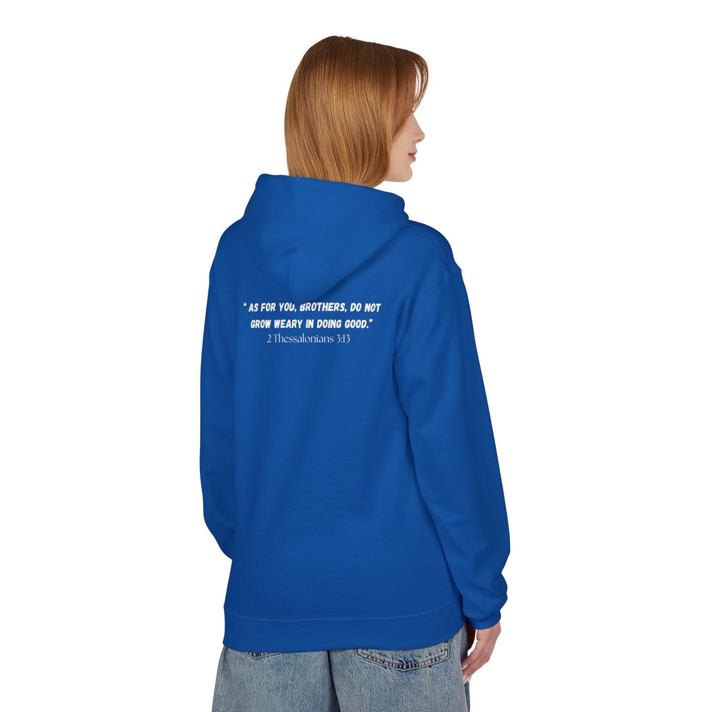 Detroit MI Area Code Hoodie - Fleece Hoodie 2 Thessalonians 3:13