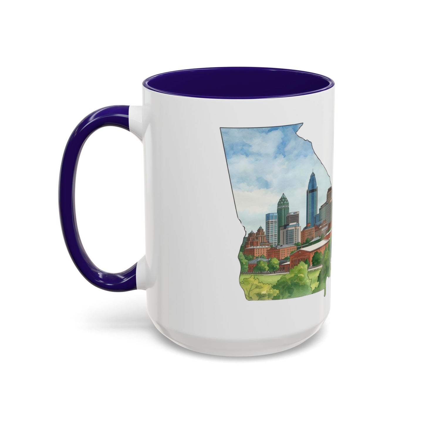 Atlanta Has My Heart Mug — Colorful Ceramic Coffee Cup (11oz, 15oz)