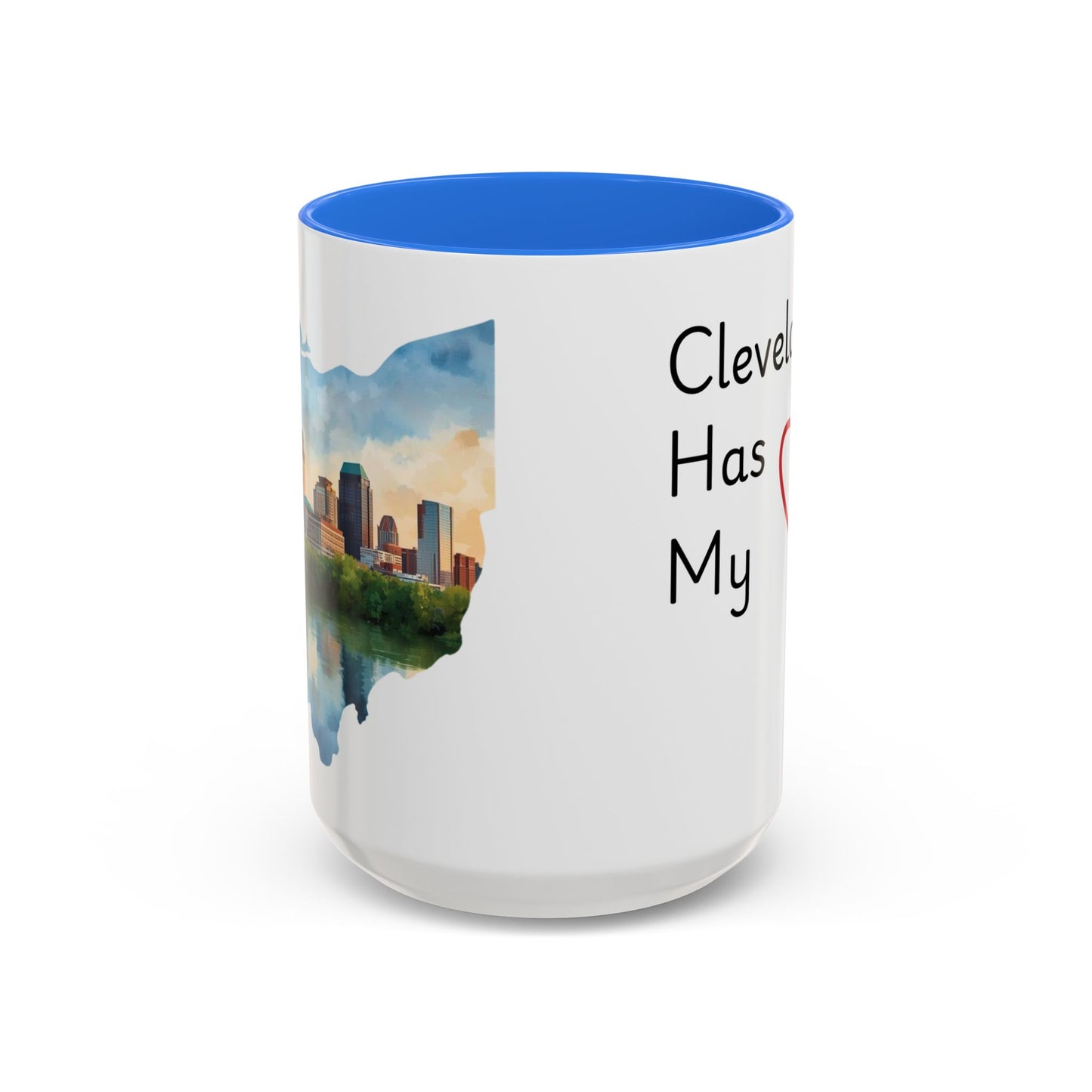 Cleveland Has My Heart Mug — Colorful Ceramic Coffee Mug (11oz & 15oz)