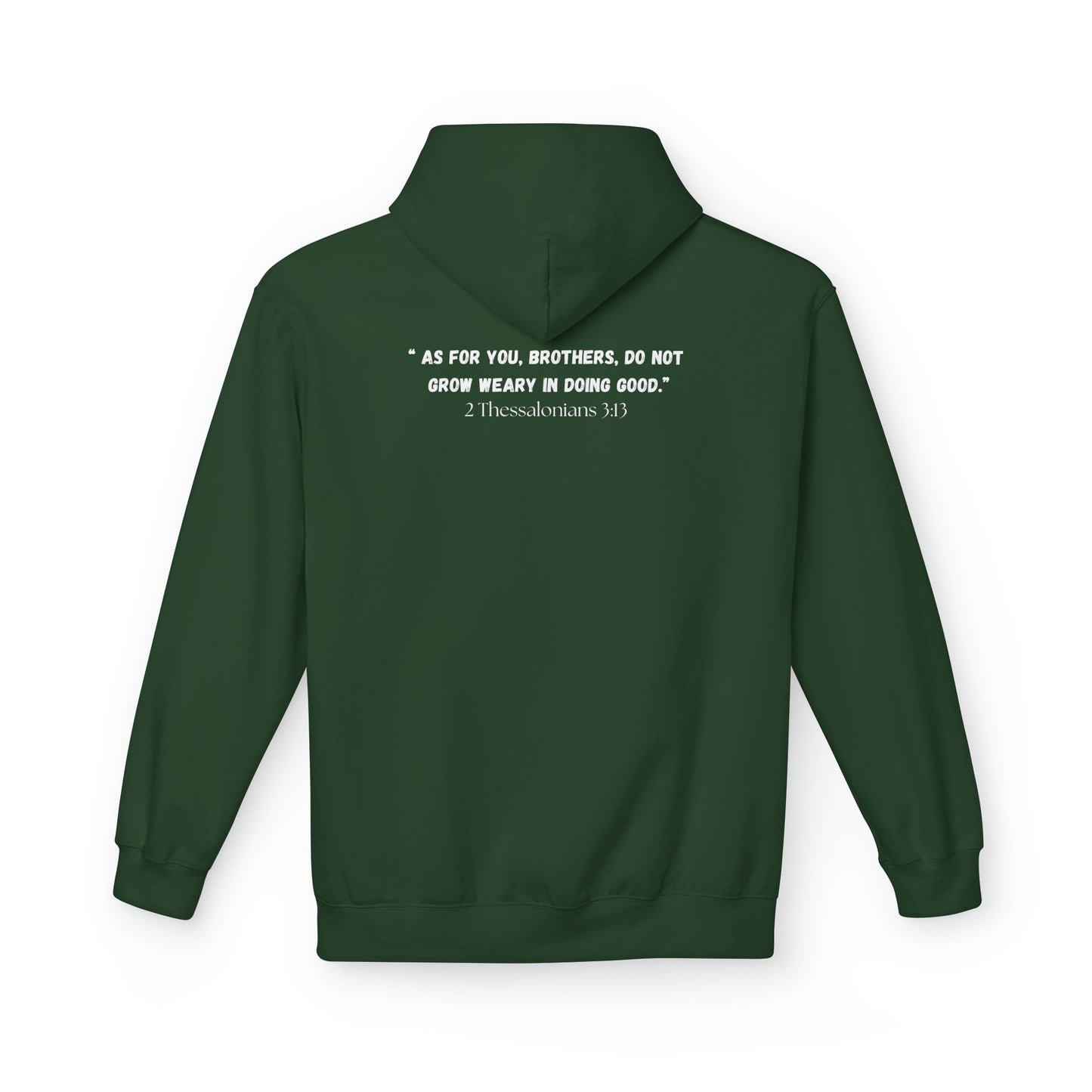 Detroit MI Area Code Hoodie - Fleece Hoodie 2 Thessalonians 3:13