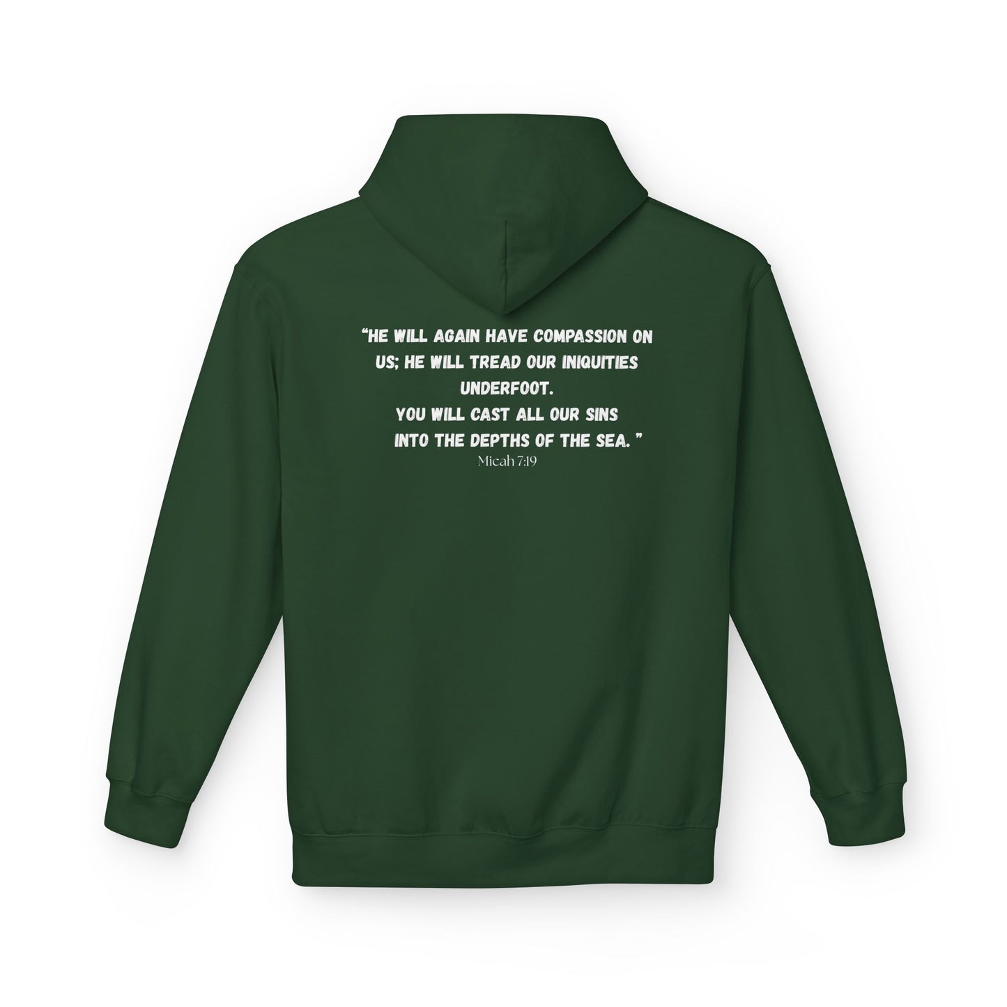 Colorado Springs Area Code Hoodie - Fleece Hoodie Micah 7:19