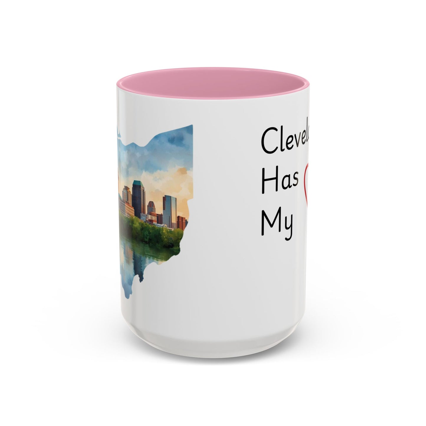 Cleveland Has My Heart Mug — Colorful Ceramic Coffee Mug (11oz & 15oz)
