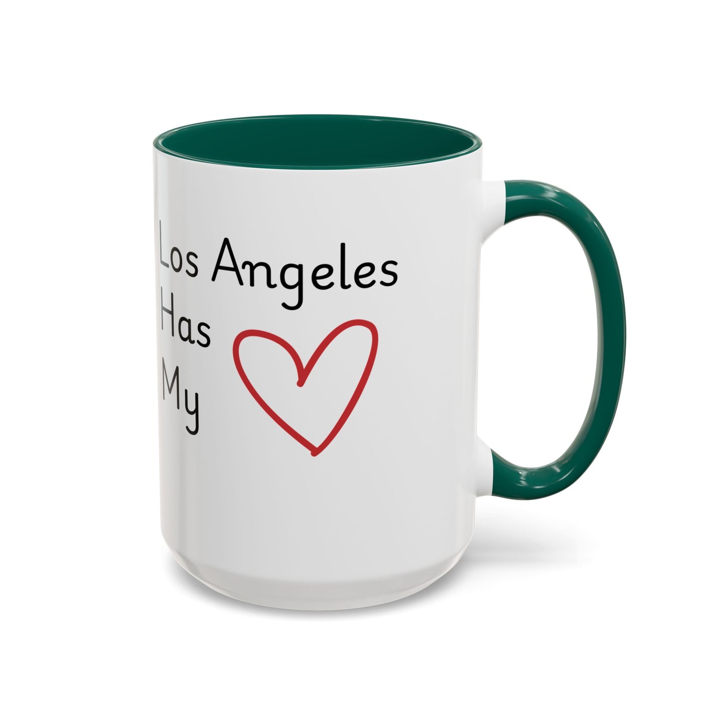 LA Has My Heart Mug — Colorful Ceramic Coffee Cup (11oz, 15oz)