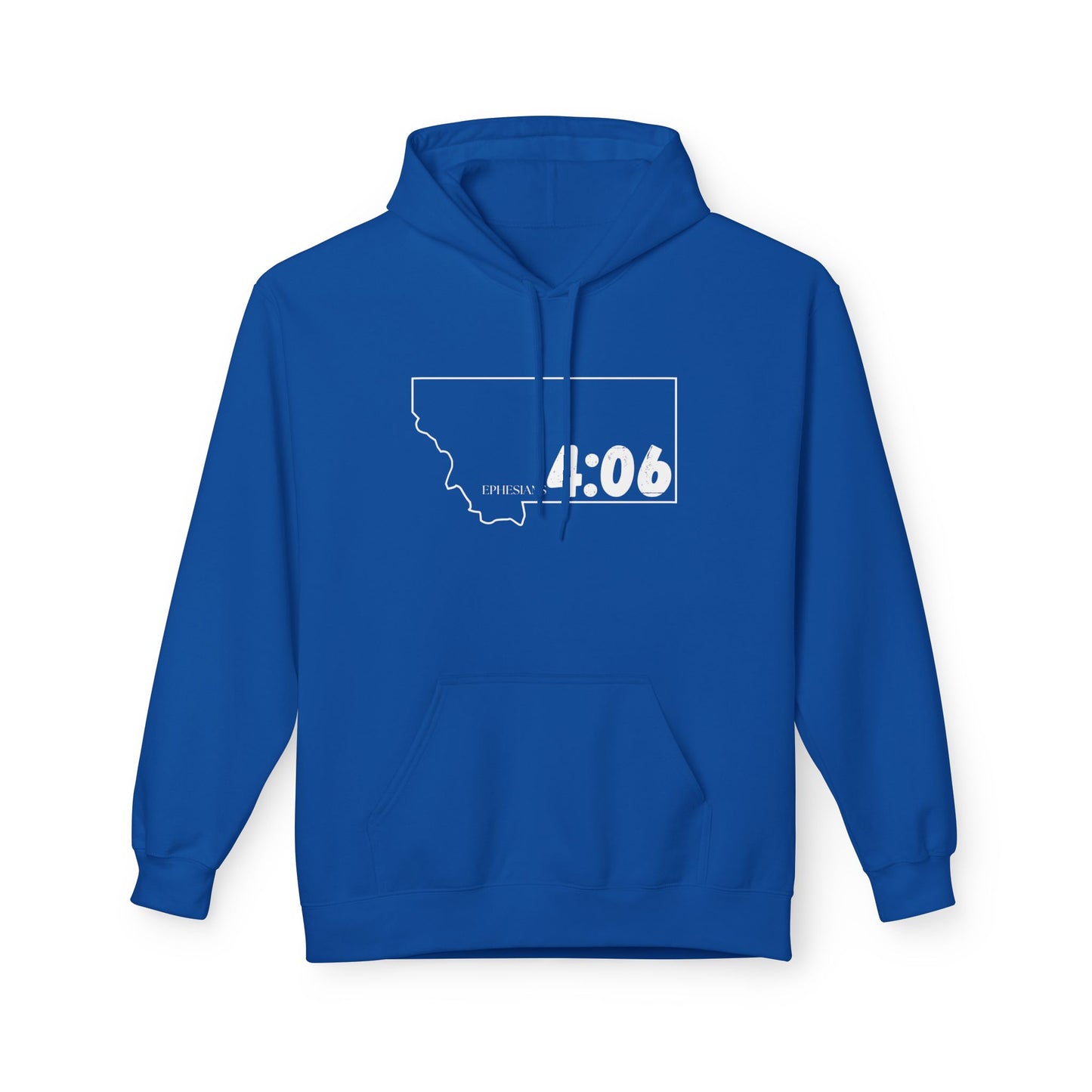 Montana Area Code Hoodie - Fleece Hoodie Ephesians 4:06